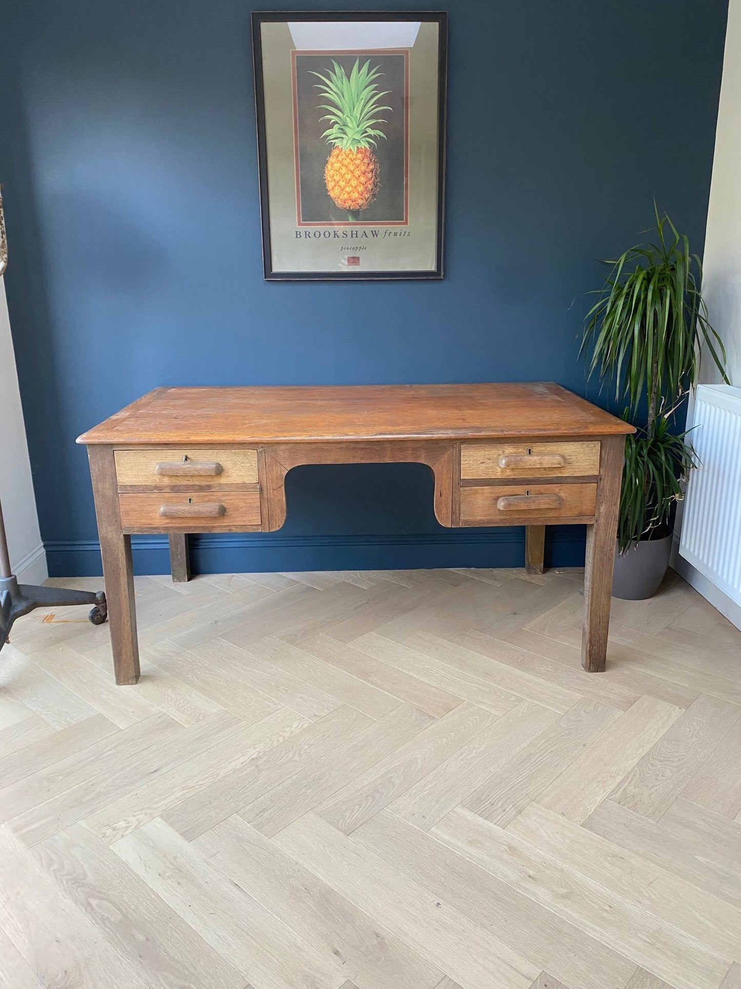 Crusader Teacher Desk - The Vintage Allure