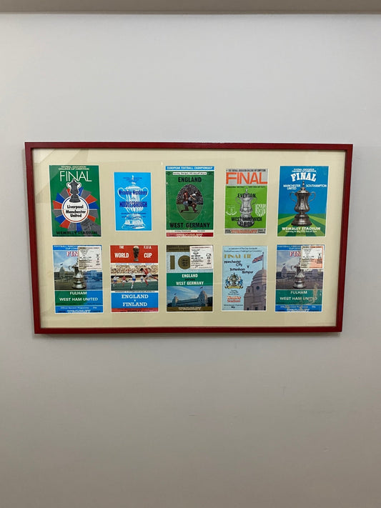 Wembley’s Greatest Moments Framed Programmes - The Vintage Allure