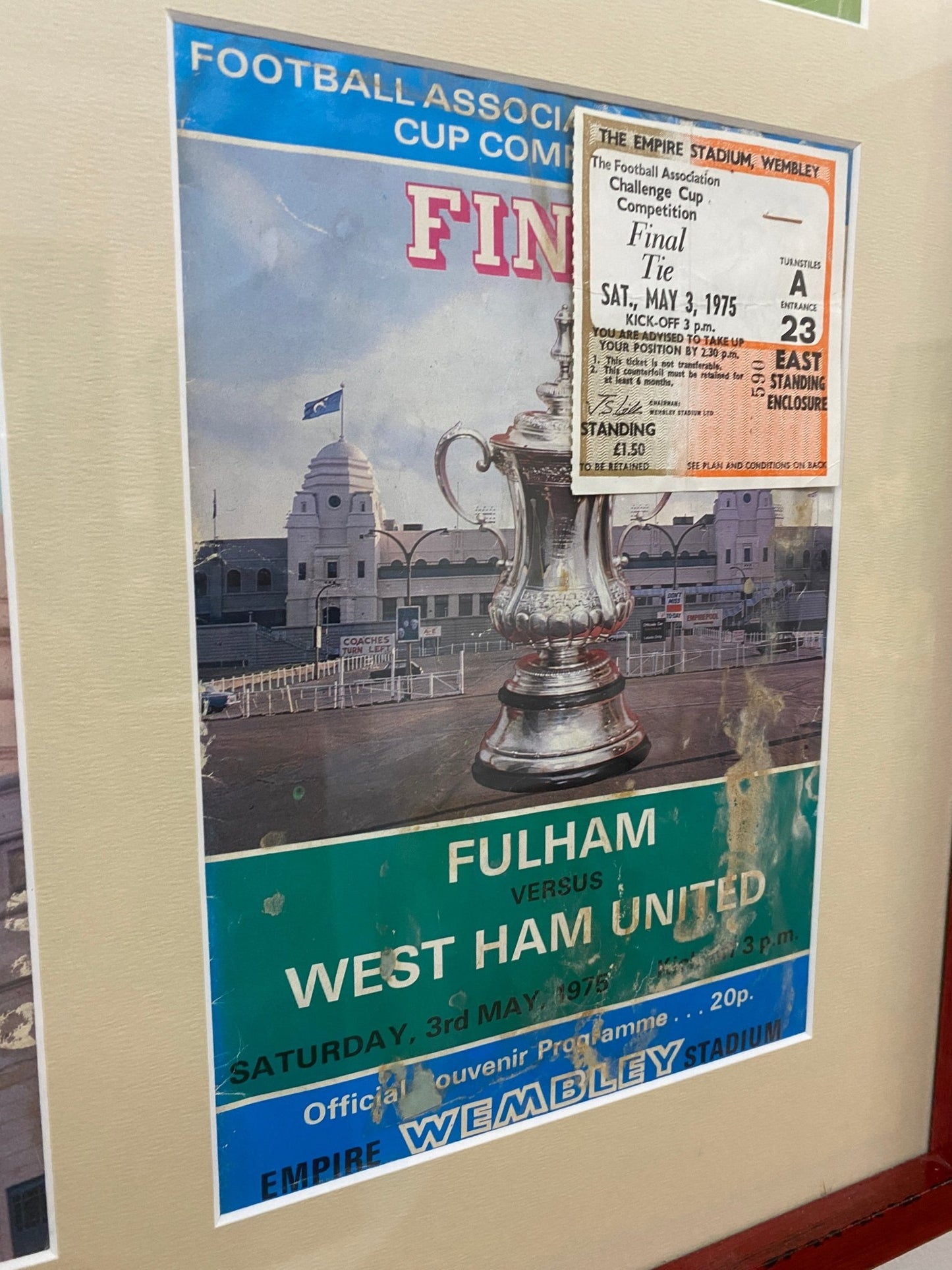 Wembley’s Greatest Moments Framed Programmes - The Vintage Allure