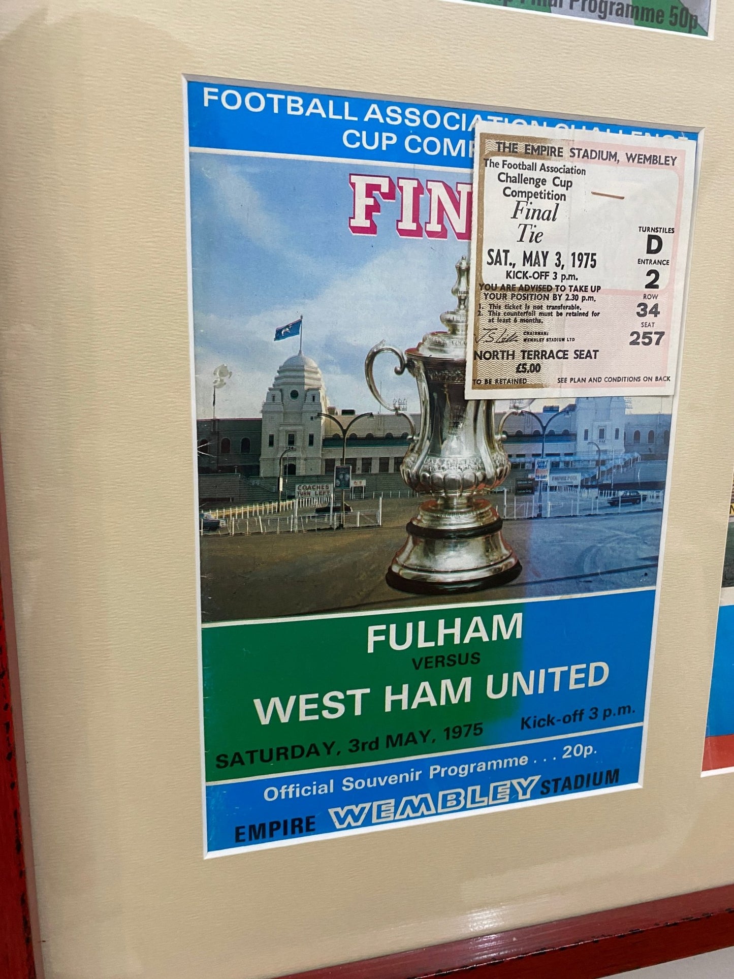 Wembley’s Greatest Moments Framed Programmes - The Vintage Allure
