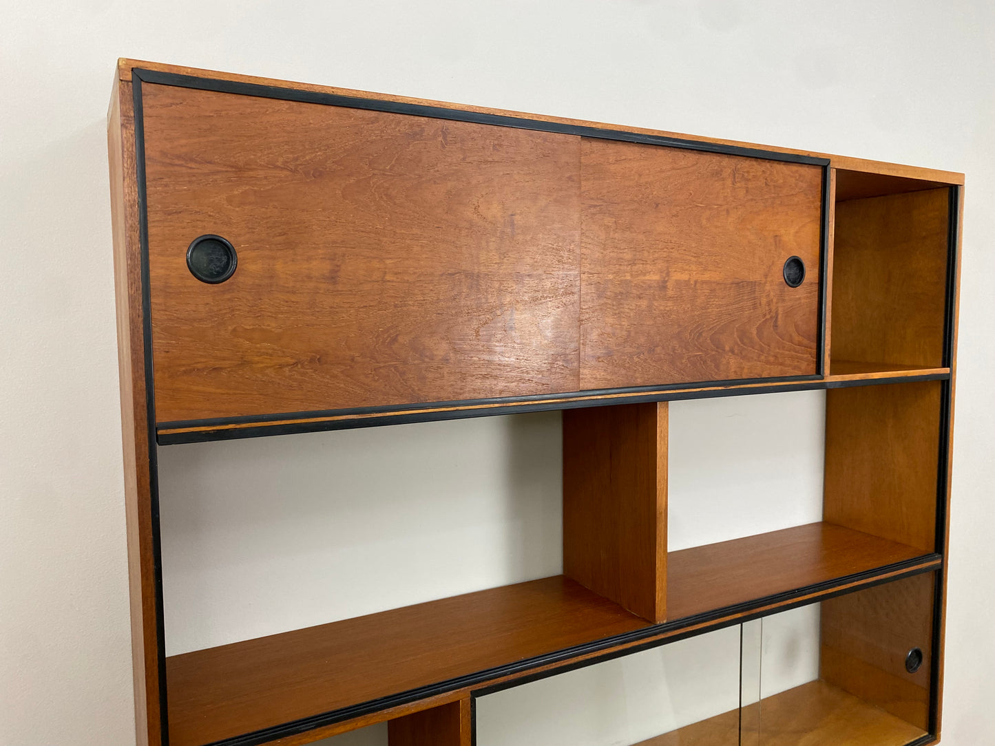 Mid-Century Modern Scandinavian Design Wall Shelving Unit