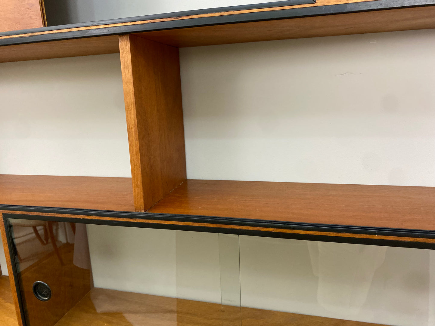 Mid-Century Modern Scandinavian Design Wall Shelving Unit