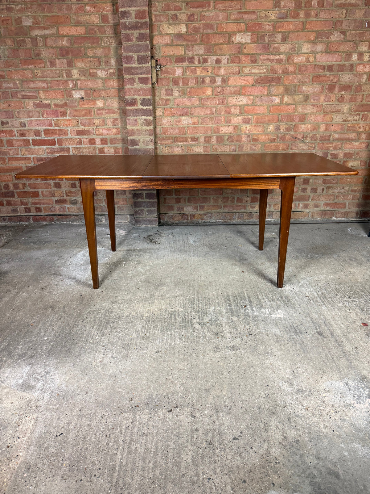 Vintage Danish Style Rounded Rectangle Dining Table