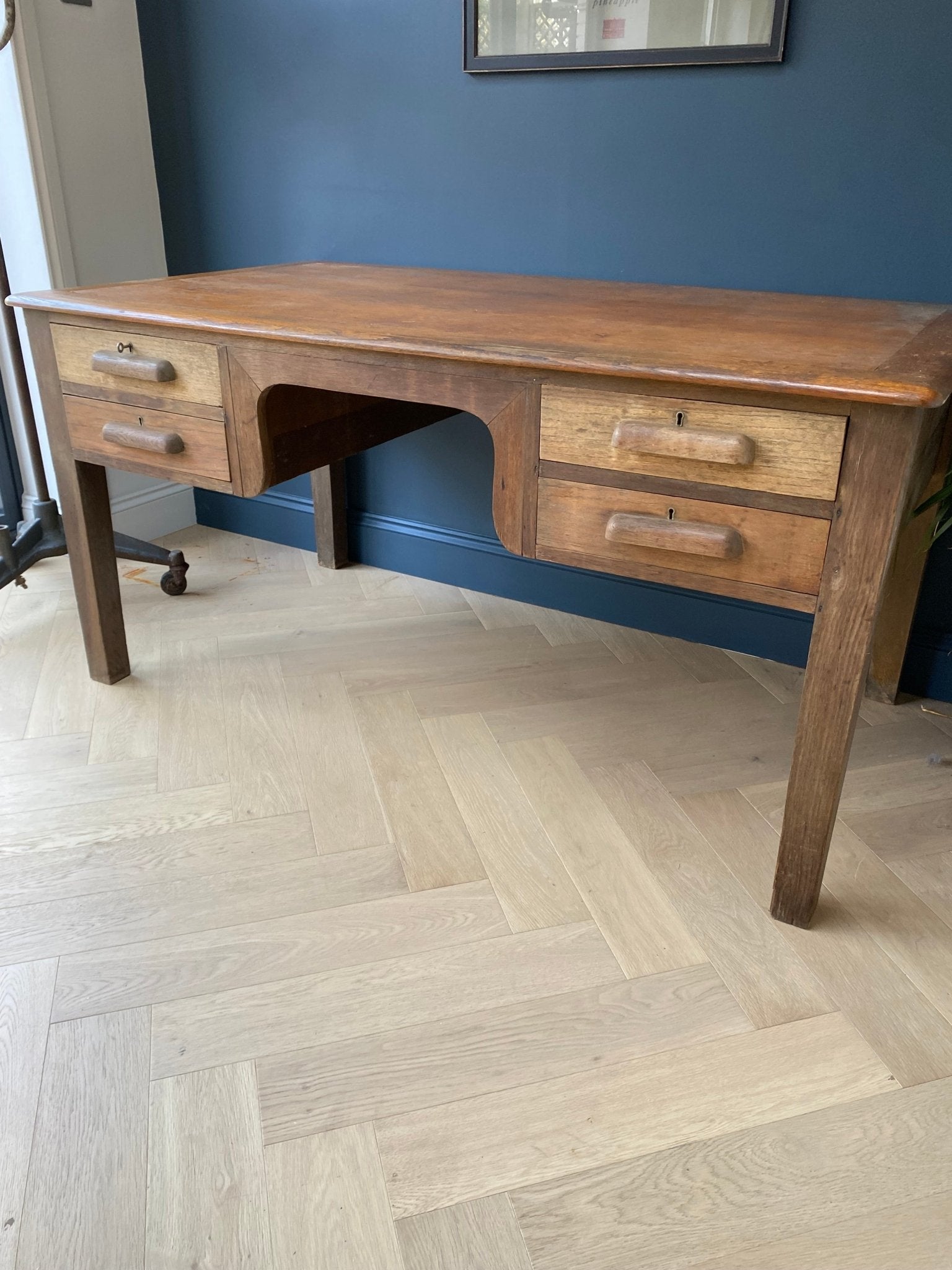 Crusader Teacher Desk - The Vintage Allure