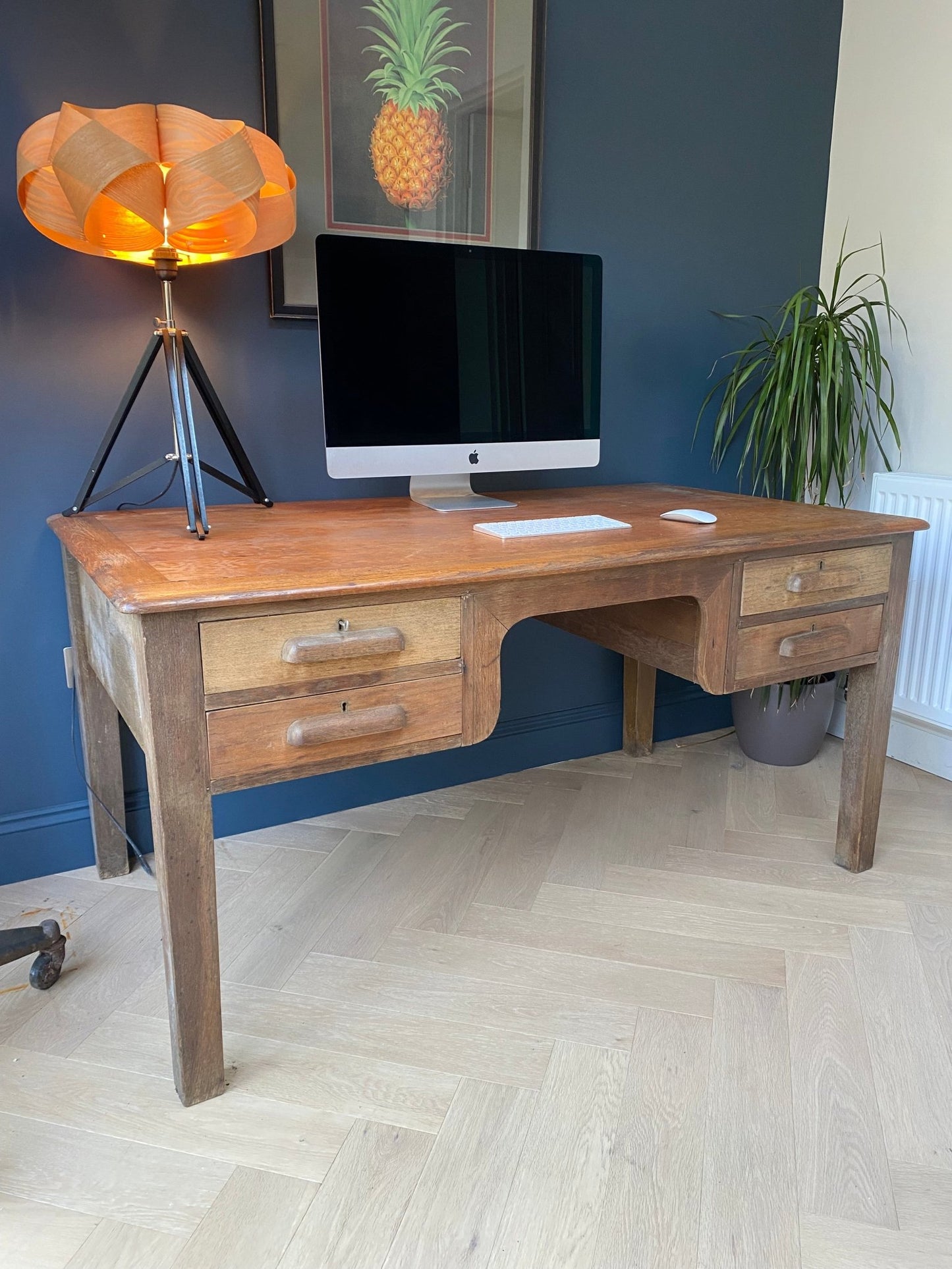 Crusader Teacher Desk - The Vintage Allure