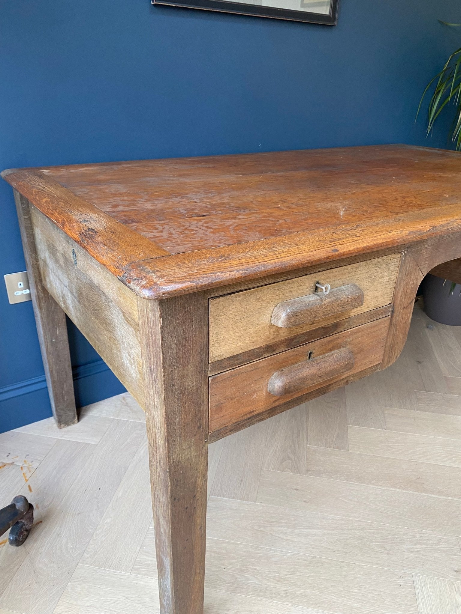 Crusader Teacher Desk - The Vintage Allure