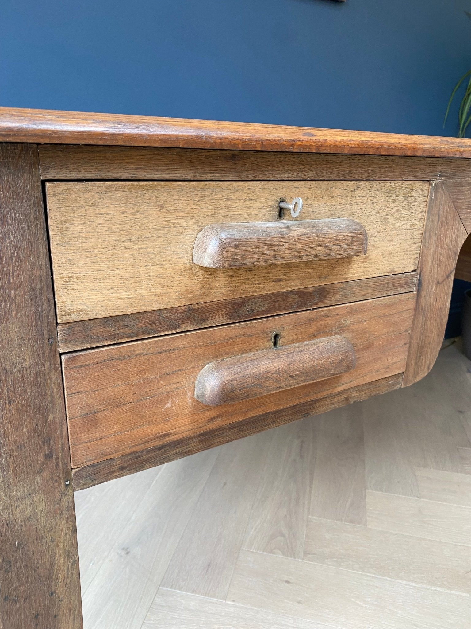 Crusader Teacher Desk - The Vintage Allure