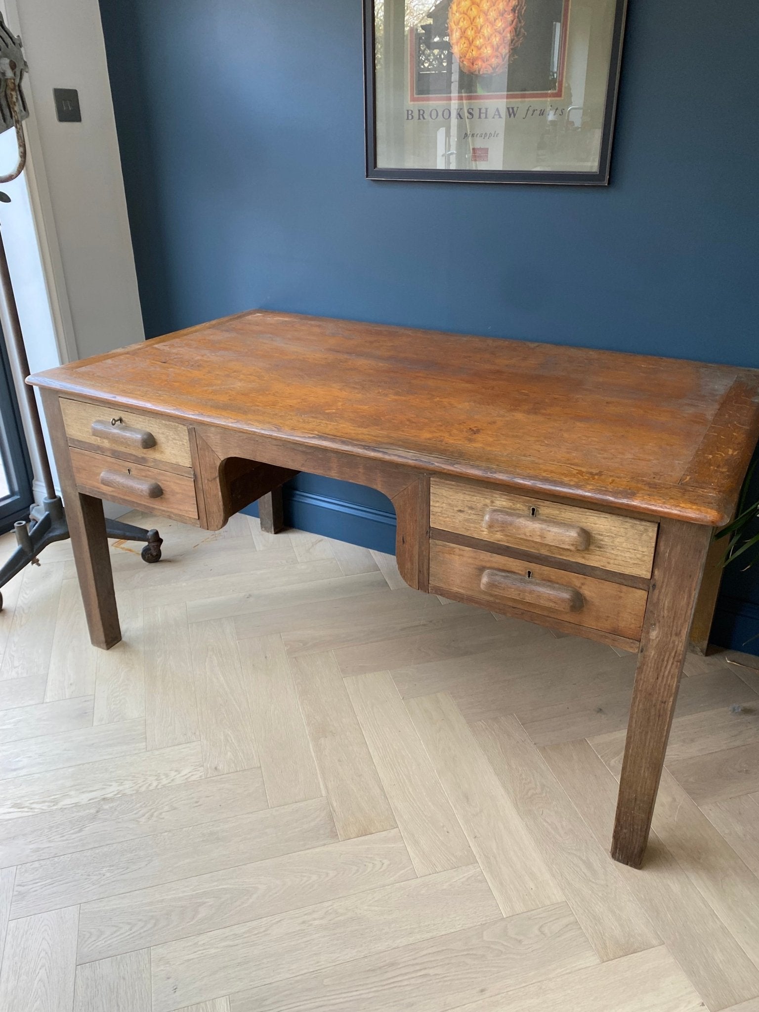 Crusader Teacher Desk - The Vintage Allure