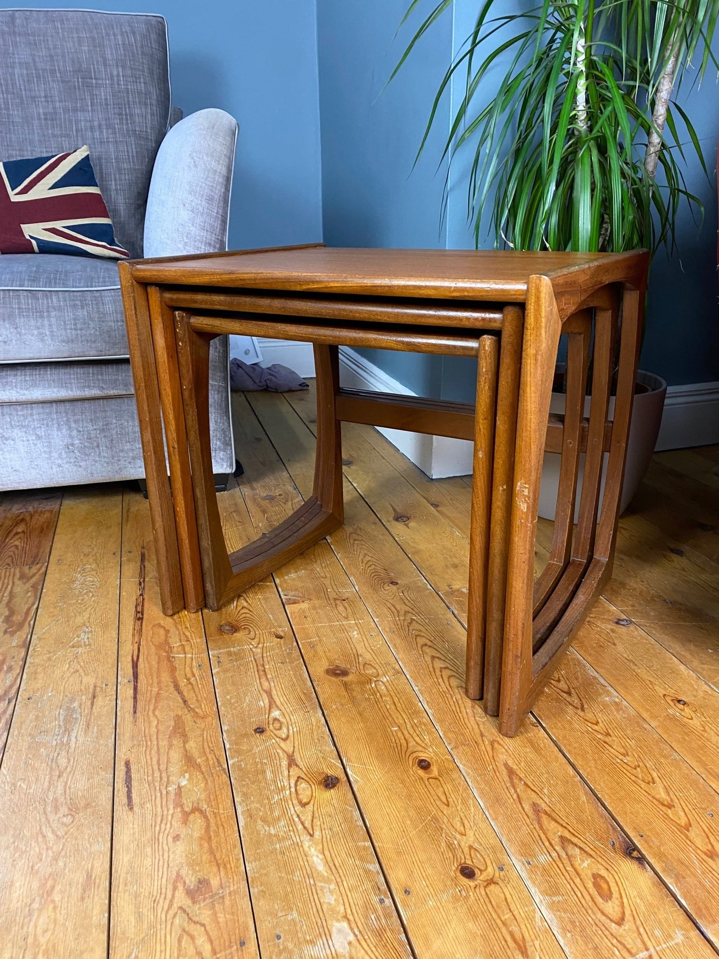 G - Plan Quadrille Teak Nest Of Tables - The Vintage Allure