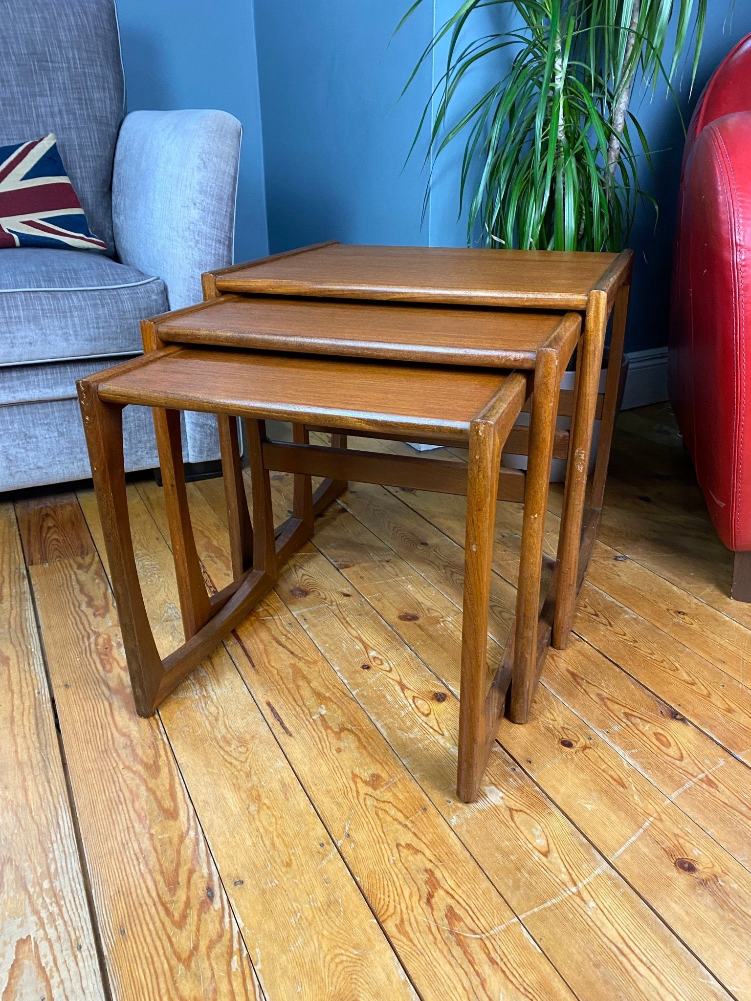 G - Plan Quadrille Teak Nest Of Tables - The Vintage Allure