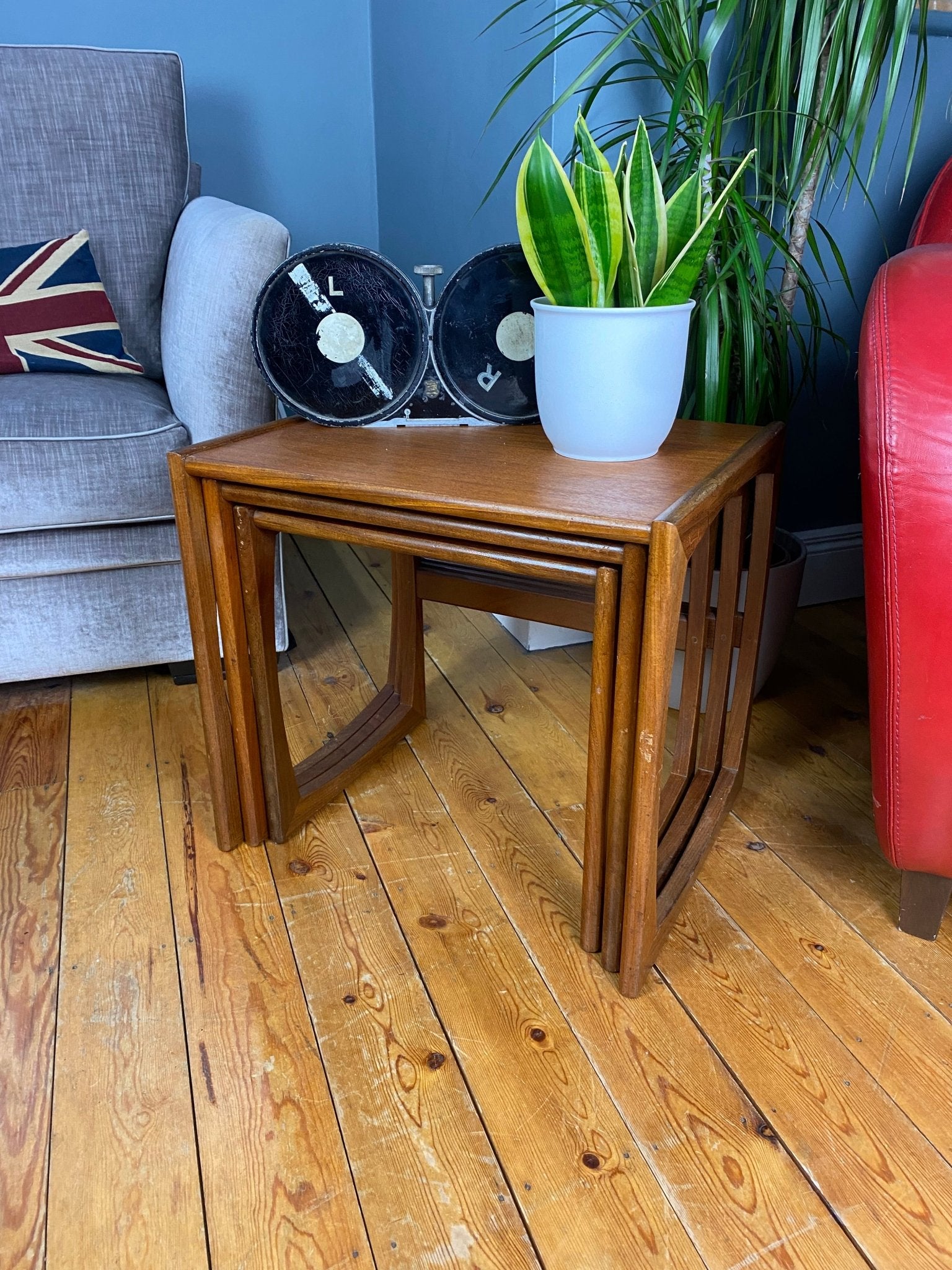 G - Plan Quadrille Teak Nest Of Tables - The Vintage Allure