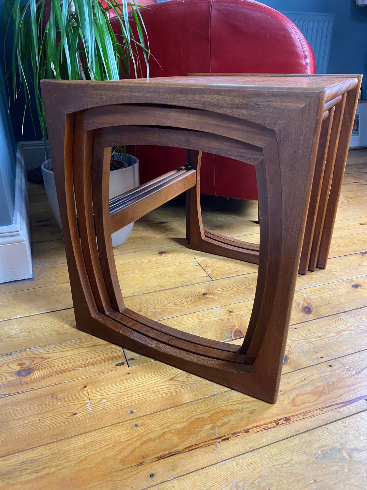 G - Plan Quadrille Teak Nest Of Tables - The Vintage Allure