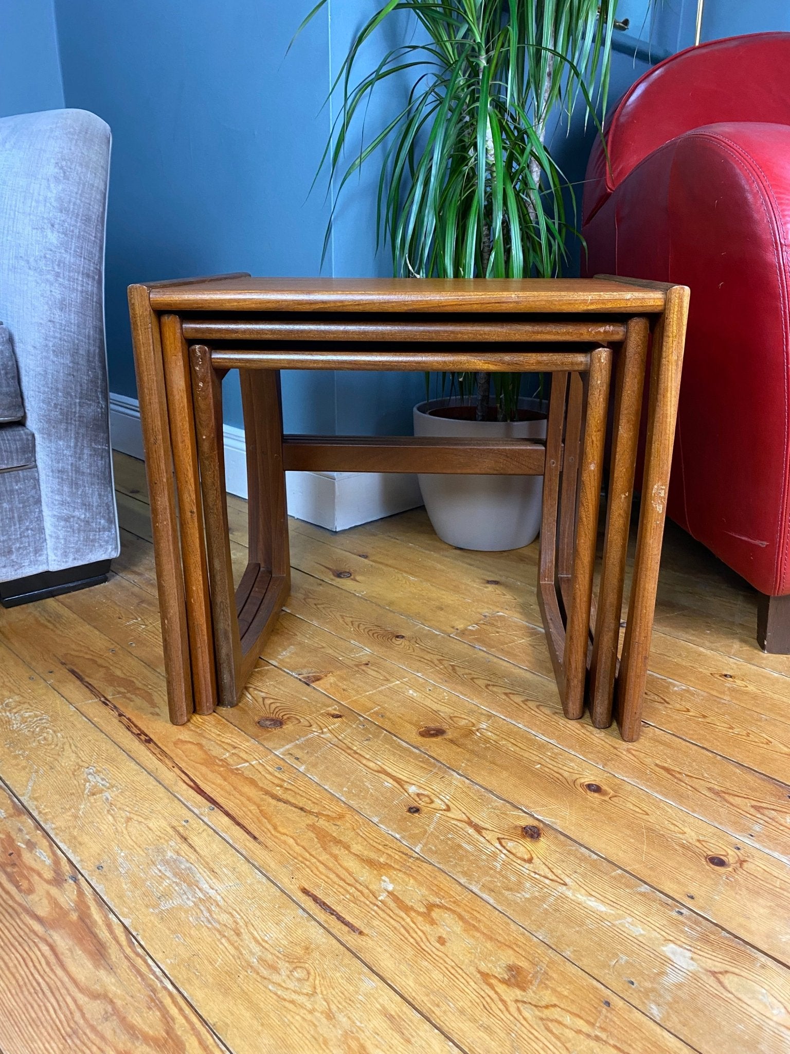 G - Plan Quadrille Teak Nest Of Tables - The Vintage Allure