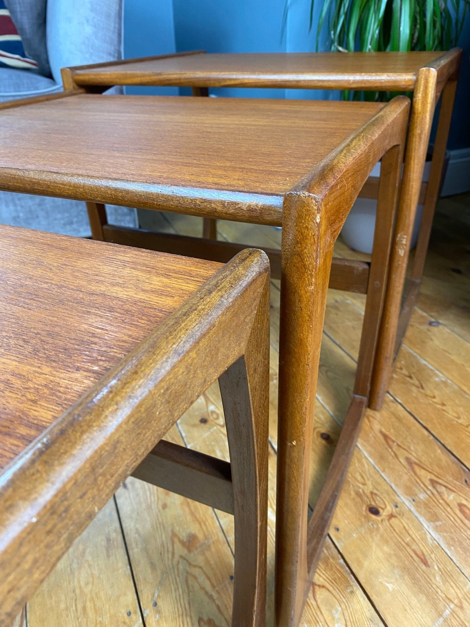 G - Plan Quadrille Teak Nest Of Tables - The Vintage Allure