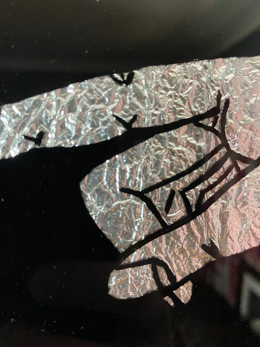 'GENTS OUTSIDE' Vintage Glass Theatre Sign - The Vintage Allure