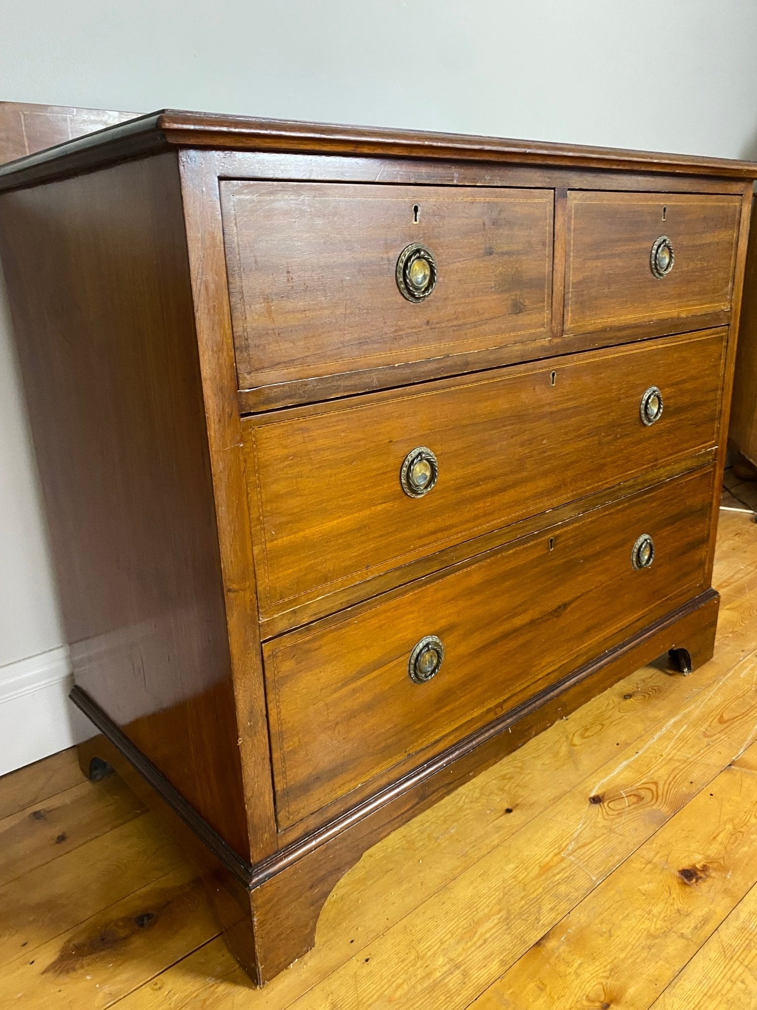 Georgian Style Mahogany Chest of drawers - The Vintage Allure