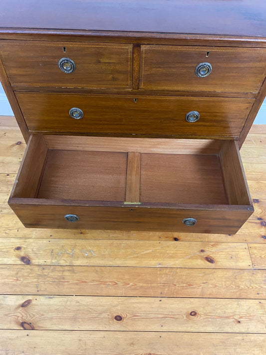 Georgian Style Mahogany Chest of drawers - The Vintage Allure
