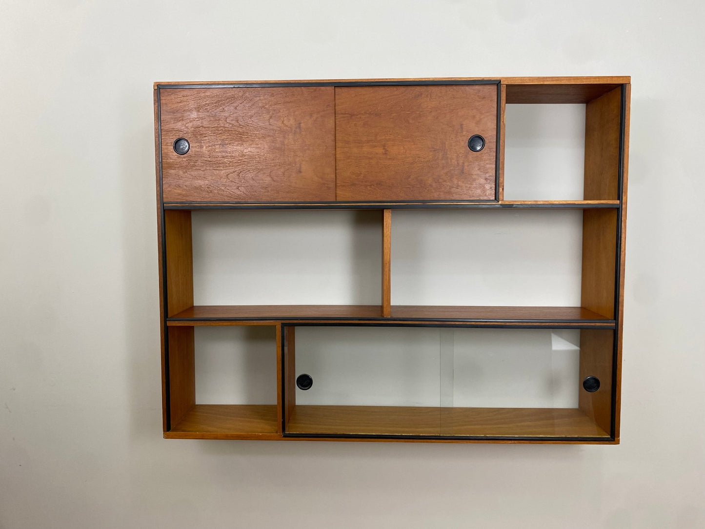 Mid - Century Modern Scandinavian Design Wall Shelving Unit - The Vintage Allure