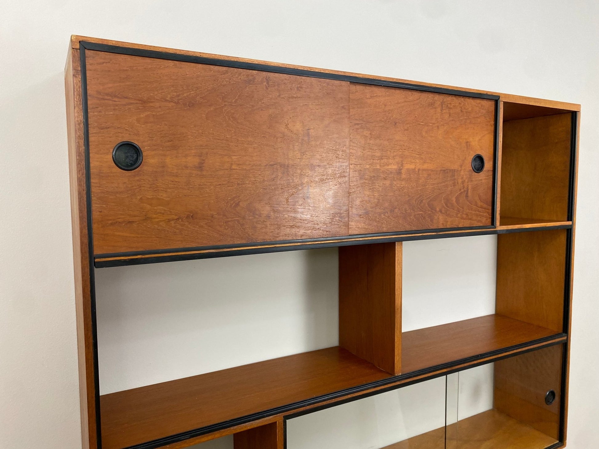 Mid - Century Modern Scandinavian Design Wall Shelving Unit - The Vintage Allure