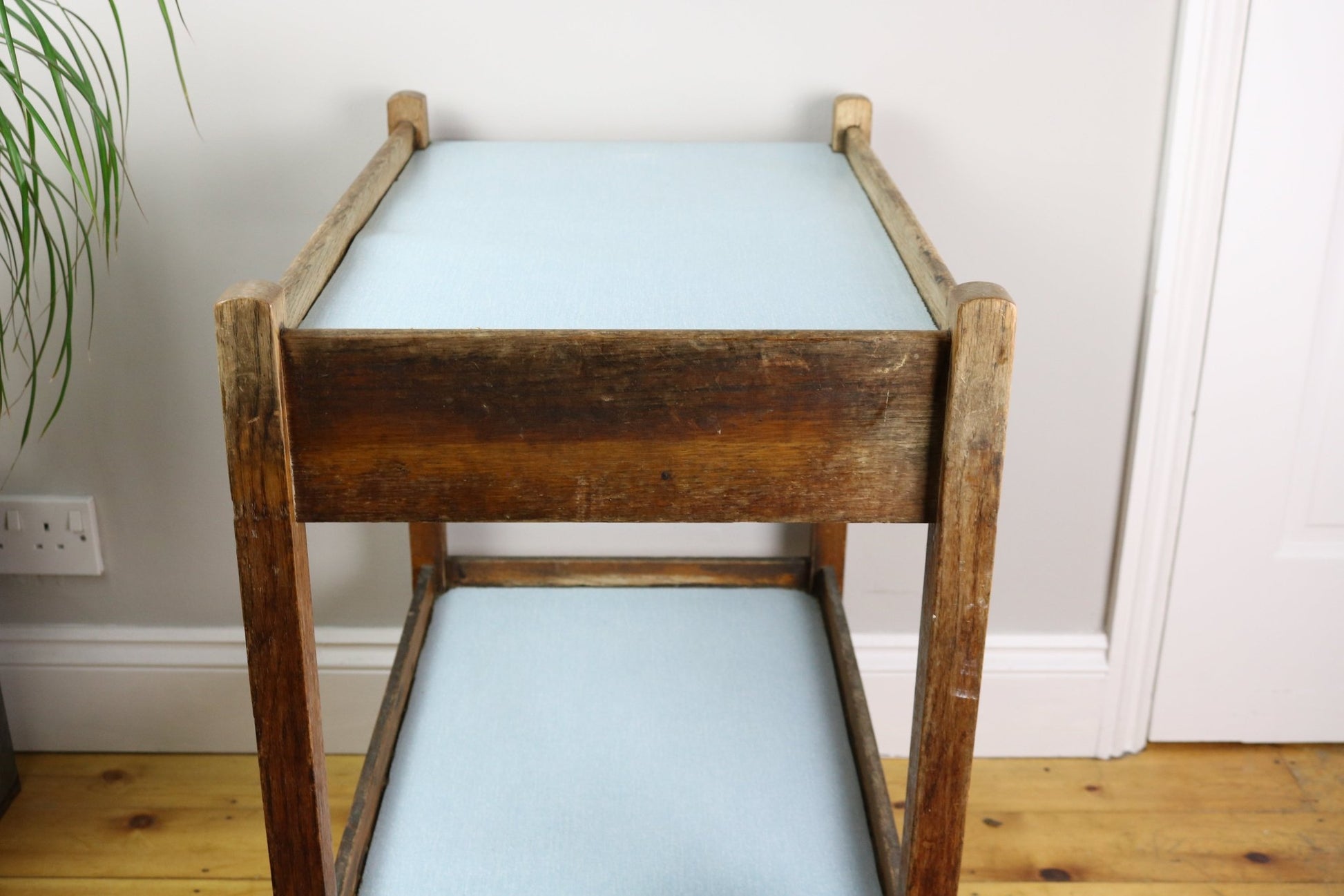 Original Vintage Oak Two Tier Drinks / Tea Trolley - The Vintage Allure
