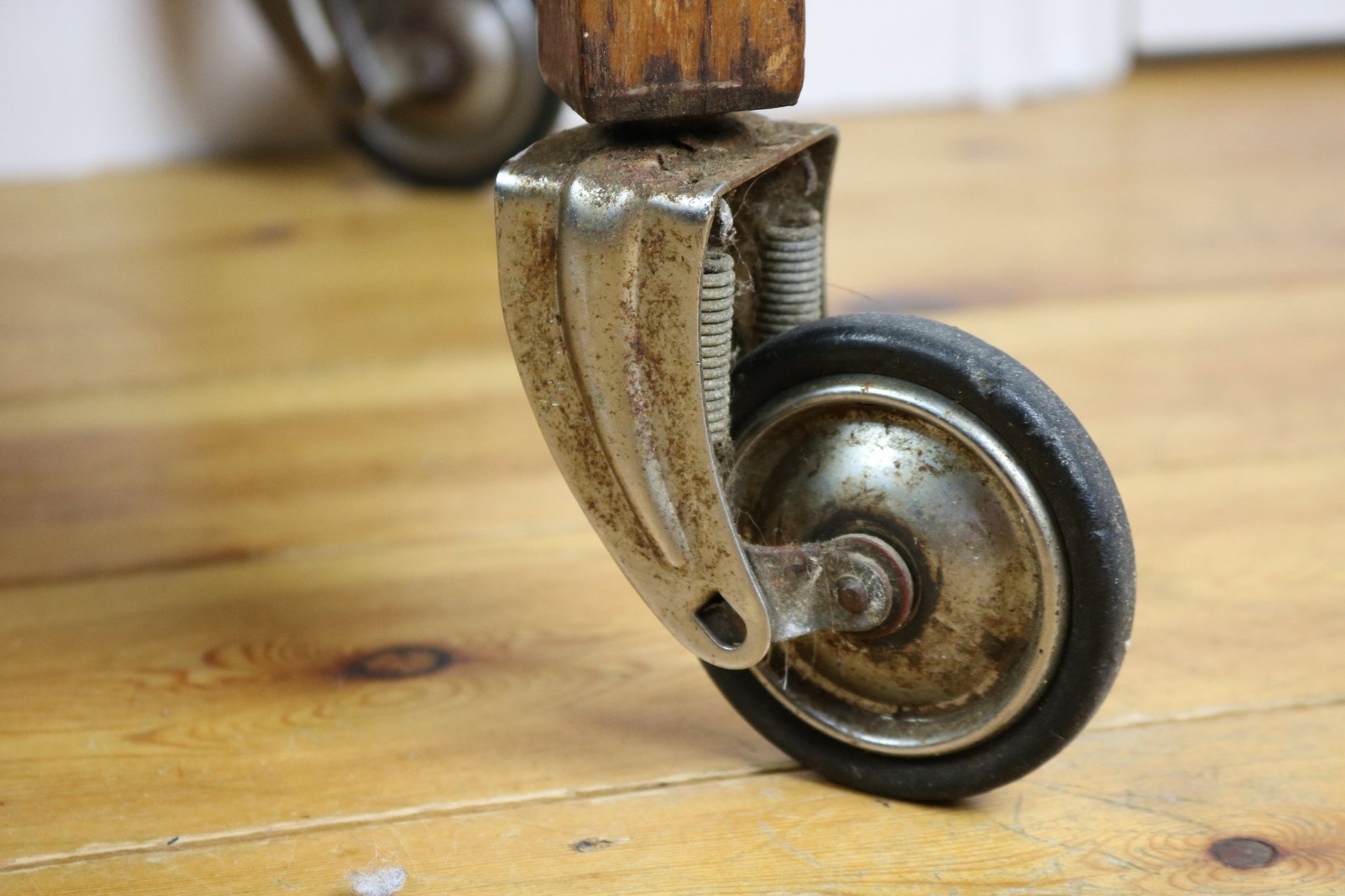 Original Vintage Oak Two Tier Drinks / Tea Trolley - The Vintage Allure