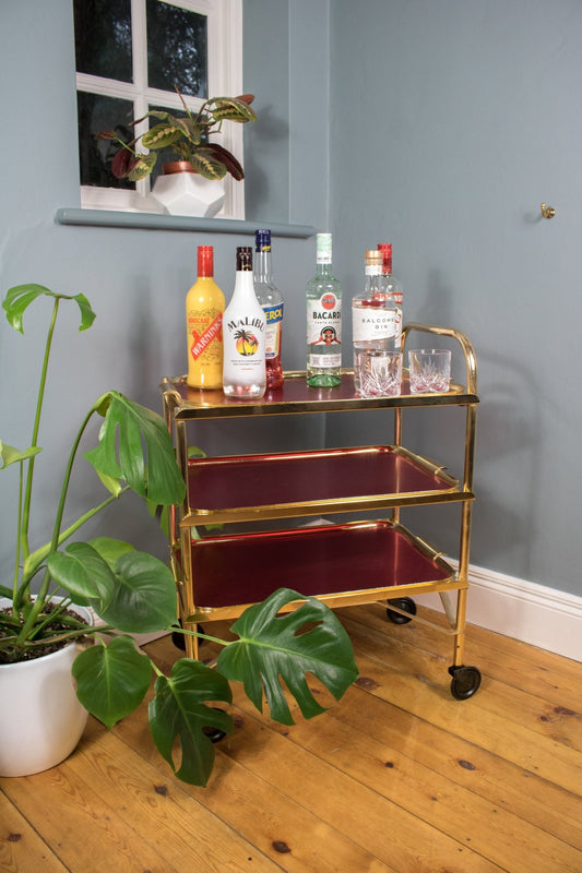 Pink drinks trolley - The Vintage Allure