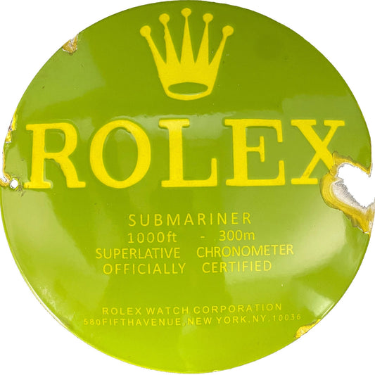 Rolex enamel sign - The Vintage Allure