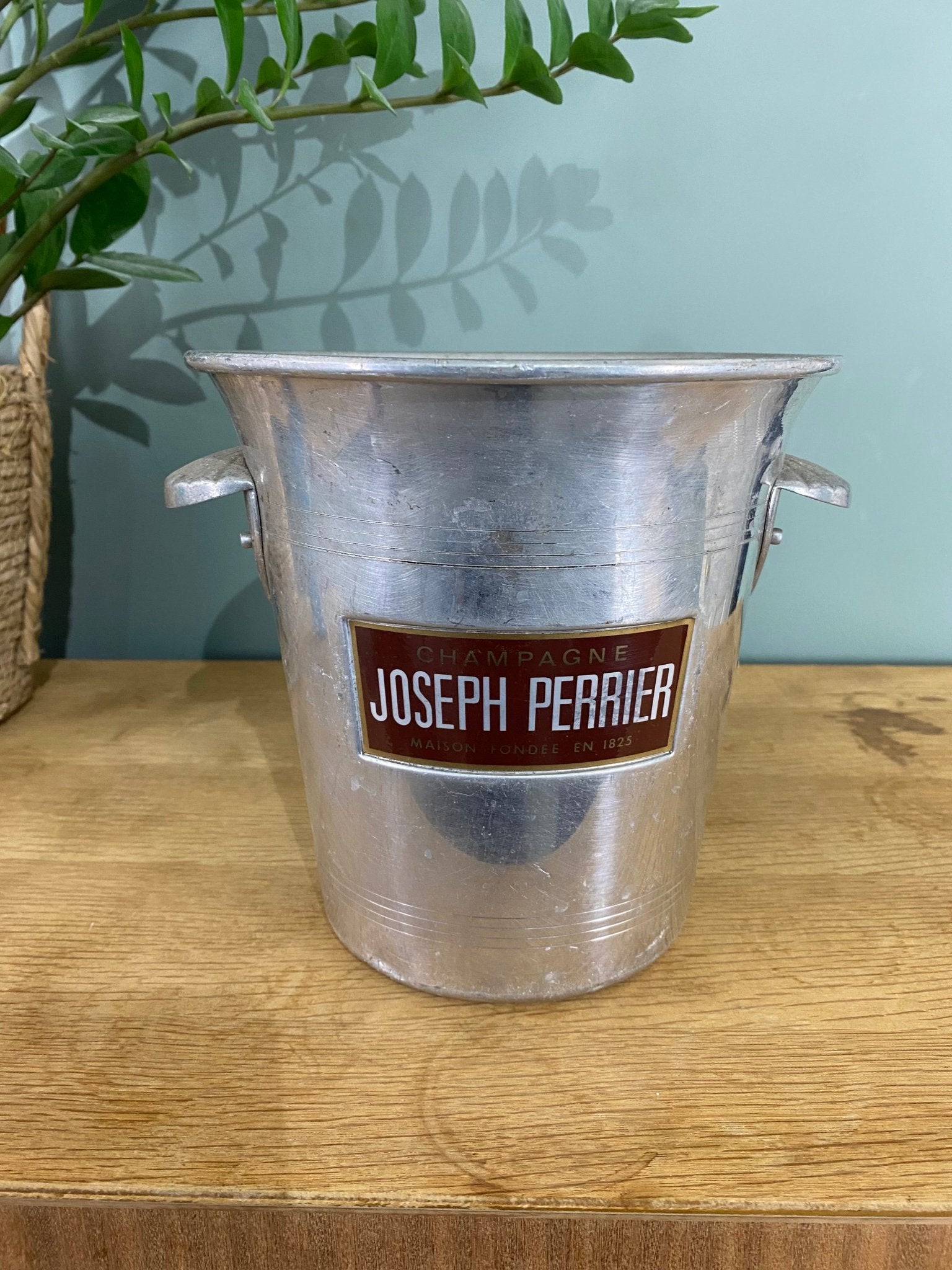 Vintage Champagne Ice Bucket Joseph Perrier Cooler Made in France - The Vintage Allure
