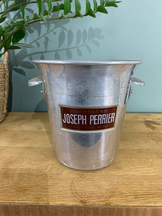 Vintage Champagne Ice Bucket Joseph Perrier Cooler Made in France - The Vintage Allure
