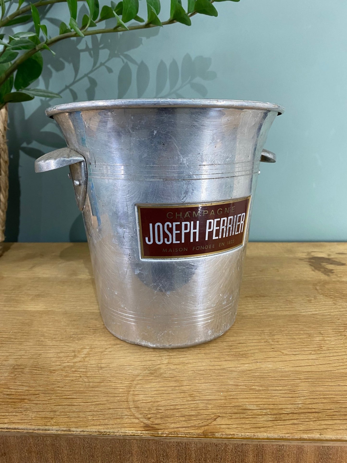 Vintage Champagne Ice Bucket Joseph Perrier Cooler Made in France - The Vintage Allure