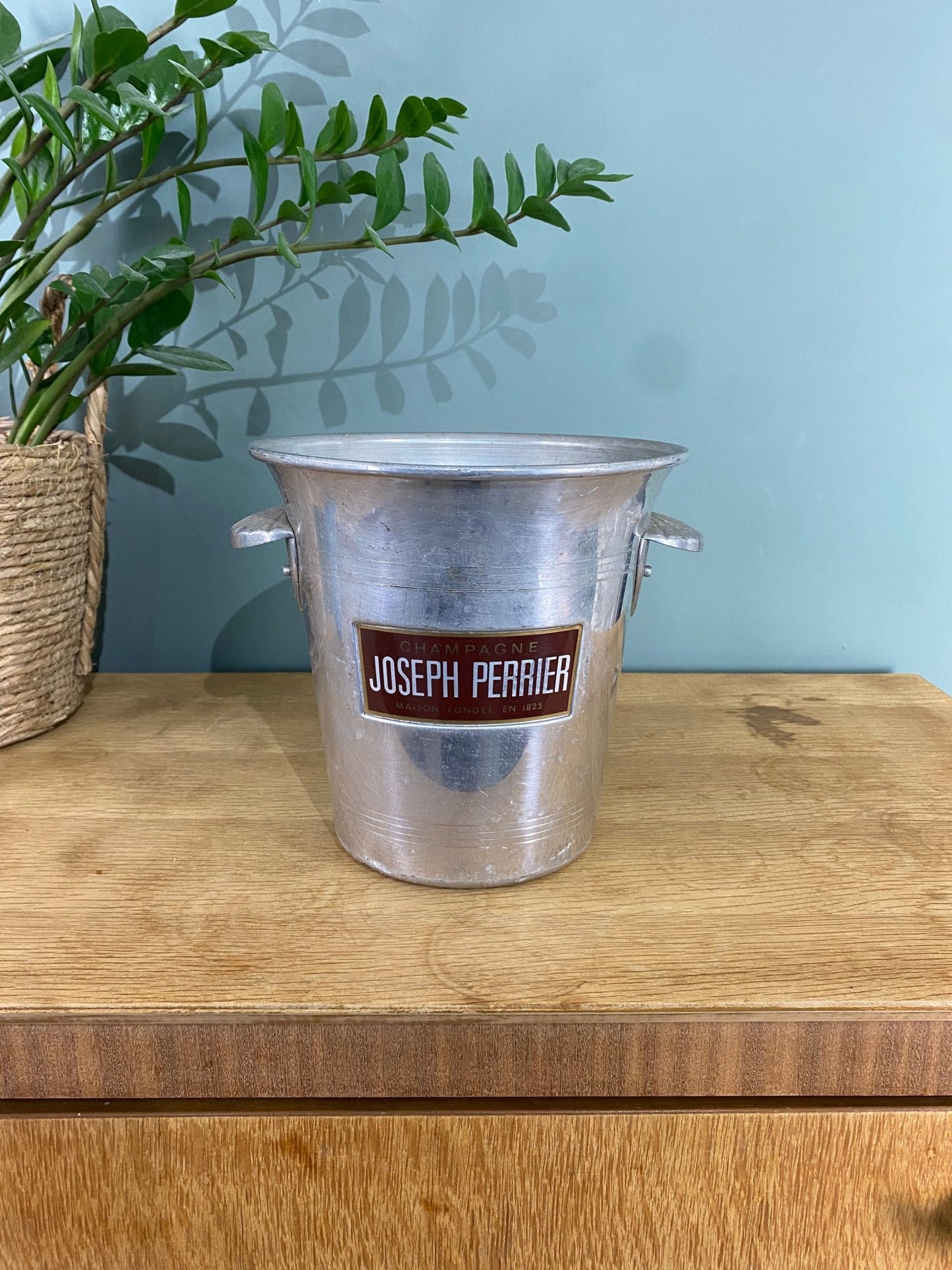 Vintage Champagne Ice Bucket Joseph Perrier Cooler Made in France - The Vintage Allure