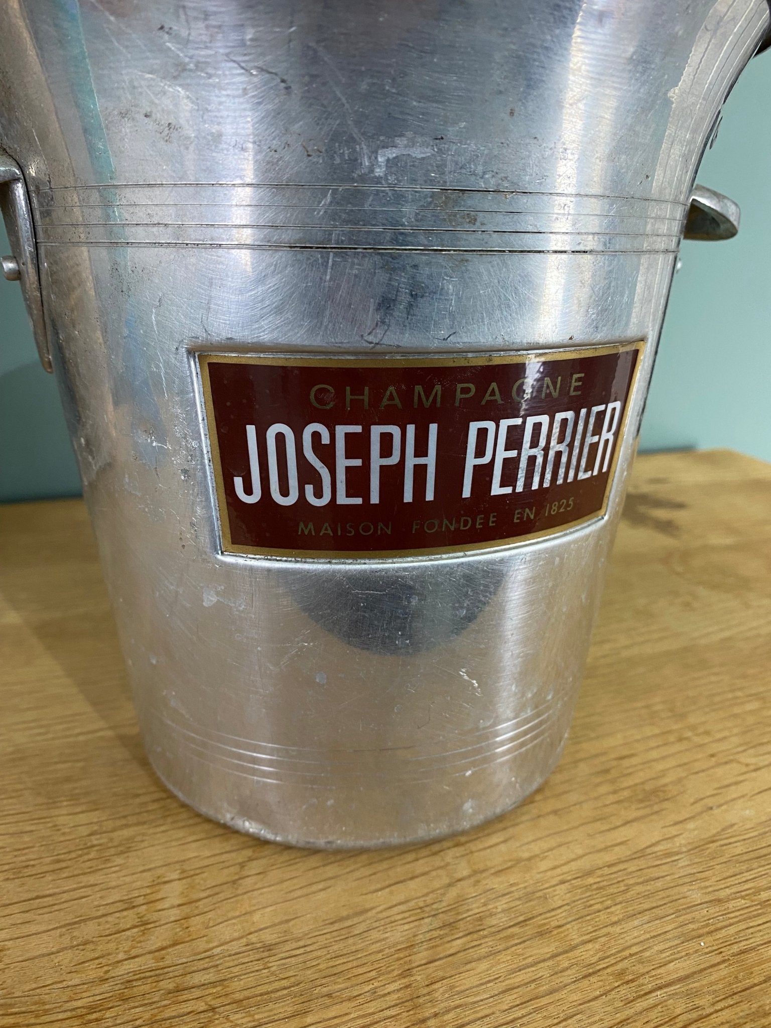 Vintage Champagne Ice Bucket Joseph Perrier Cooler Made in France - The Vintage Allure