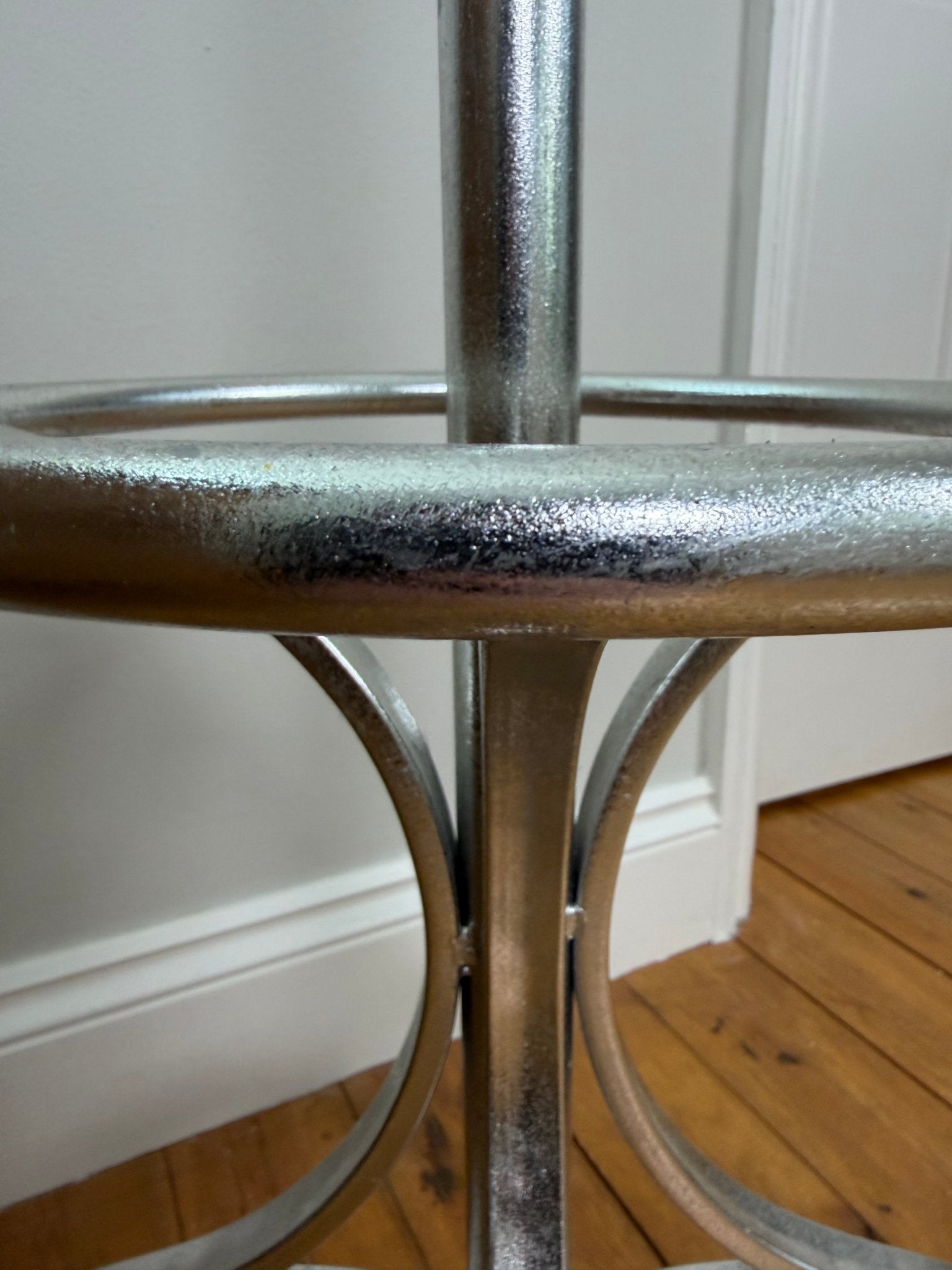 Vintage Chrome Coat Rack Mid - Century Modern Hall Stand - The Vintage Allure