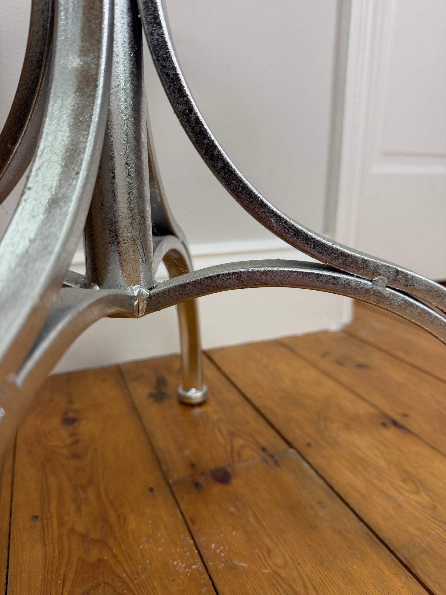Vintage Chrome Coat Rack Mid - Century Modern Hall Stand - The Vintage Allure