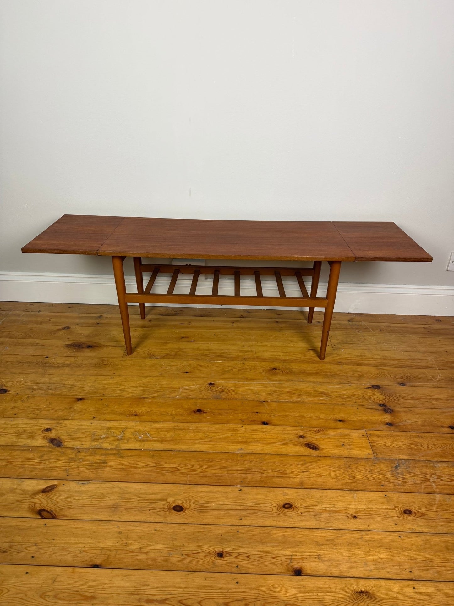 Vintage Danish Modern Drop Leaf Coffee Table | Mid Century Side Table - The Vintage Allure