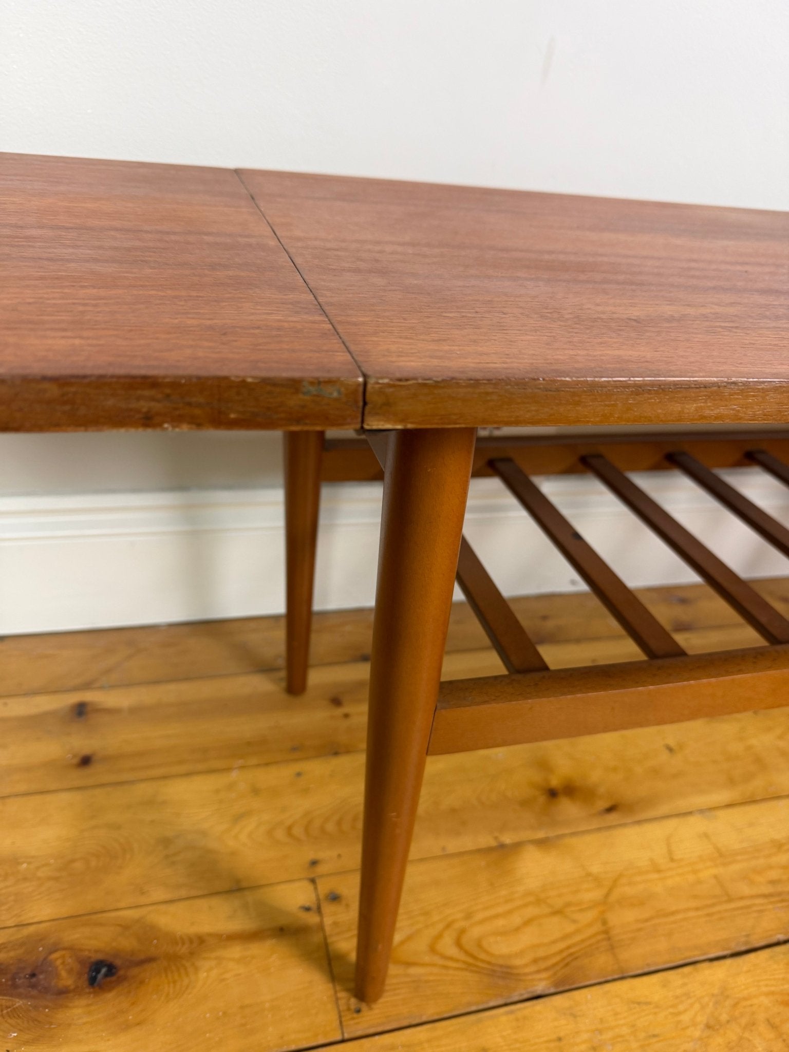 Vintage Danish Modern Drop Leaf Coffee Table | Mid Century Side Table - The Vintage Allure
