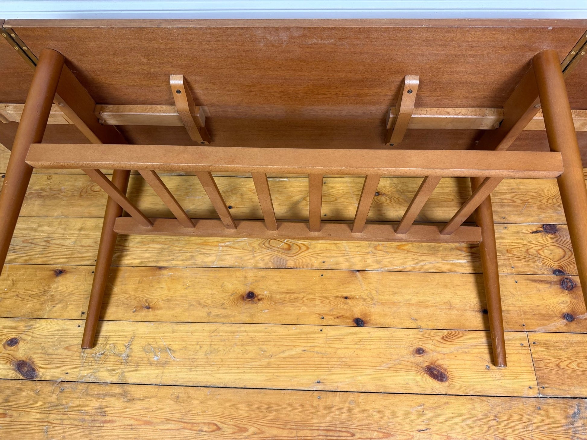 Vintage Danish Modern Drop Leaf Coffee Table | Mid Century Side Table - The Vintage Allure