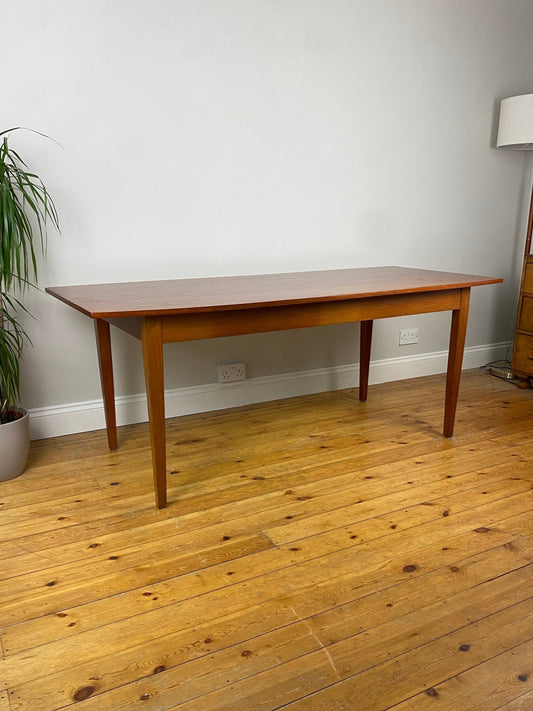 Vintage Danish Style Rounded Rectangle Dining Table - The Vintage Allure