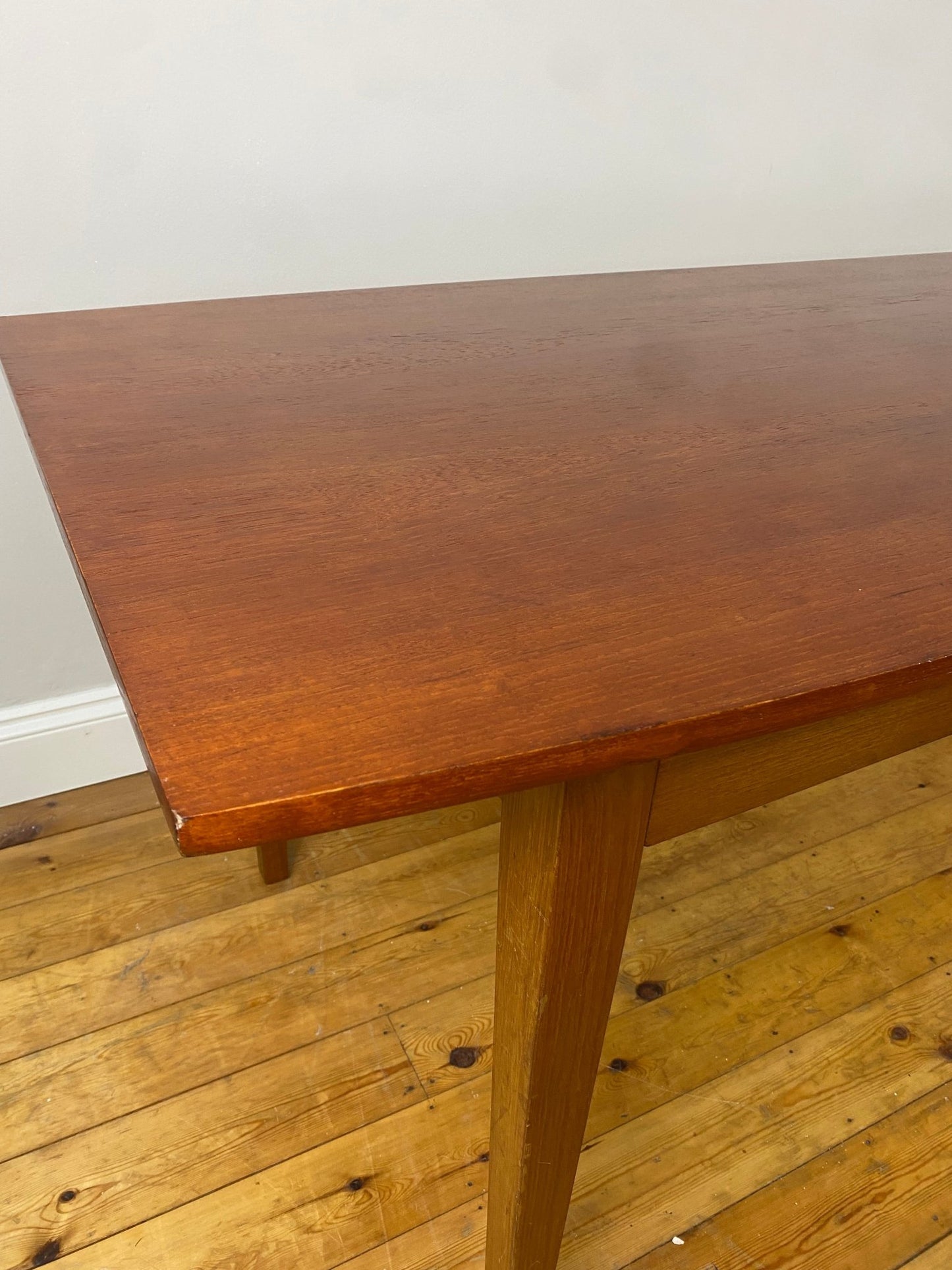 Vintage Danish Style Rounded Rectangle Dining Table - The Vintage Allure