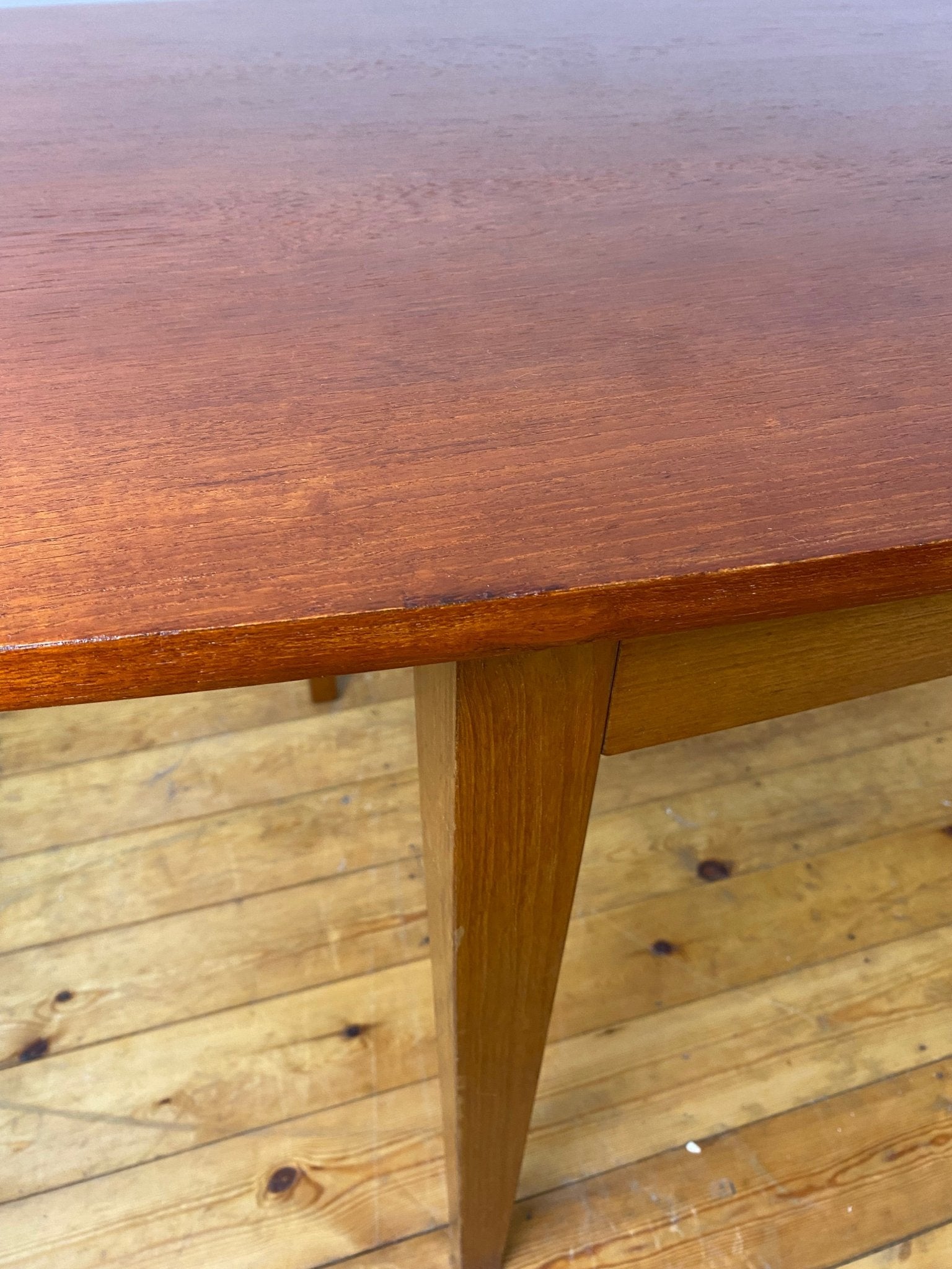 Vintage Danish Style Rounded Rectangle Dining Table - The Vintage Allure