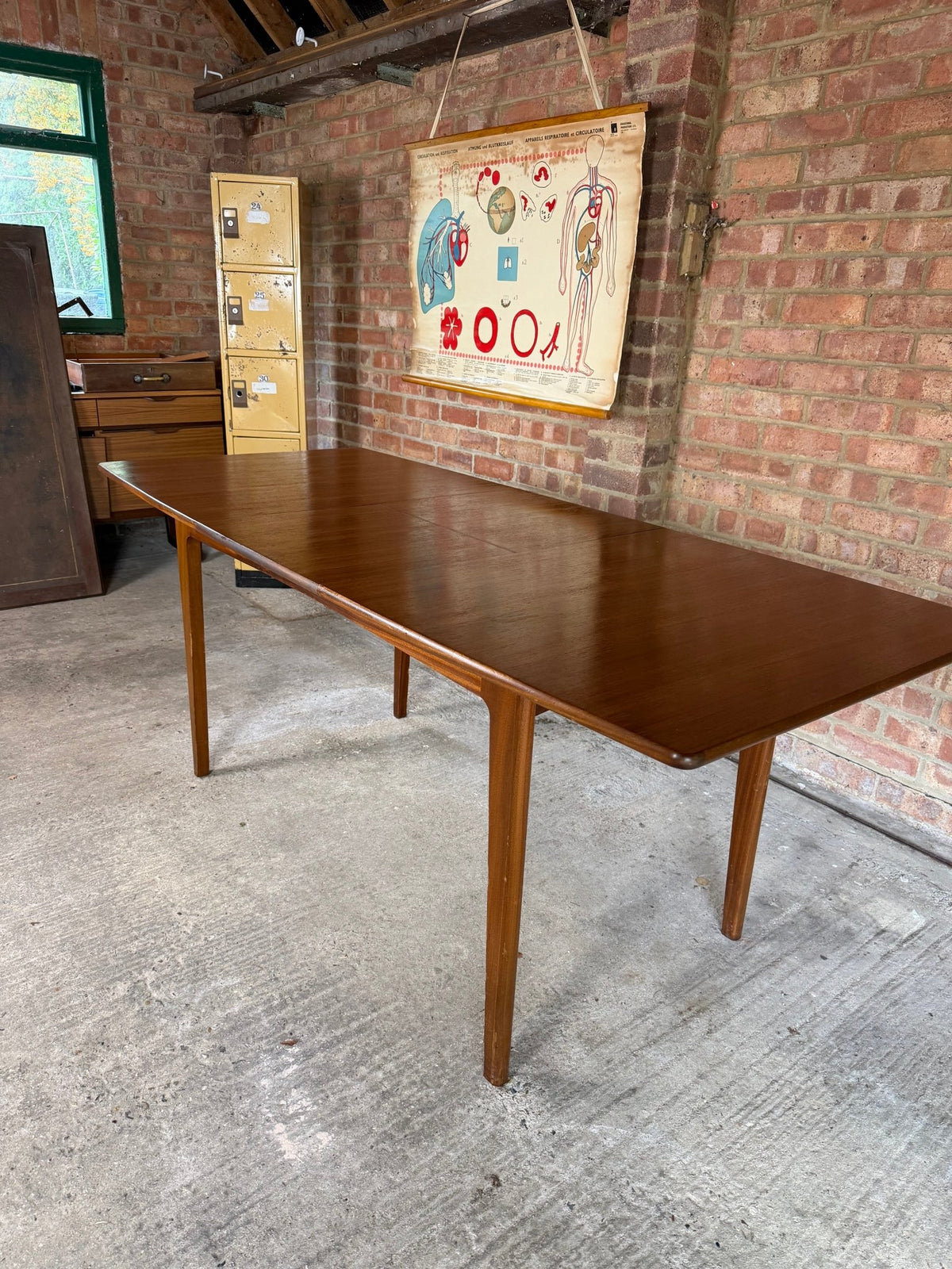 Vintage Danish Style Rounded Rectangle Dining Table - The Vintage Allure