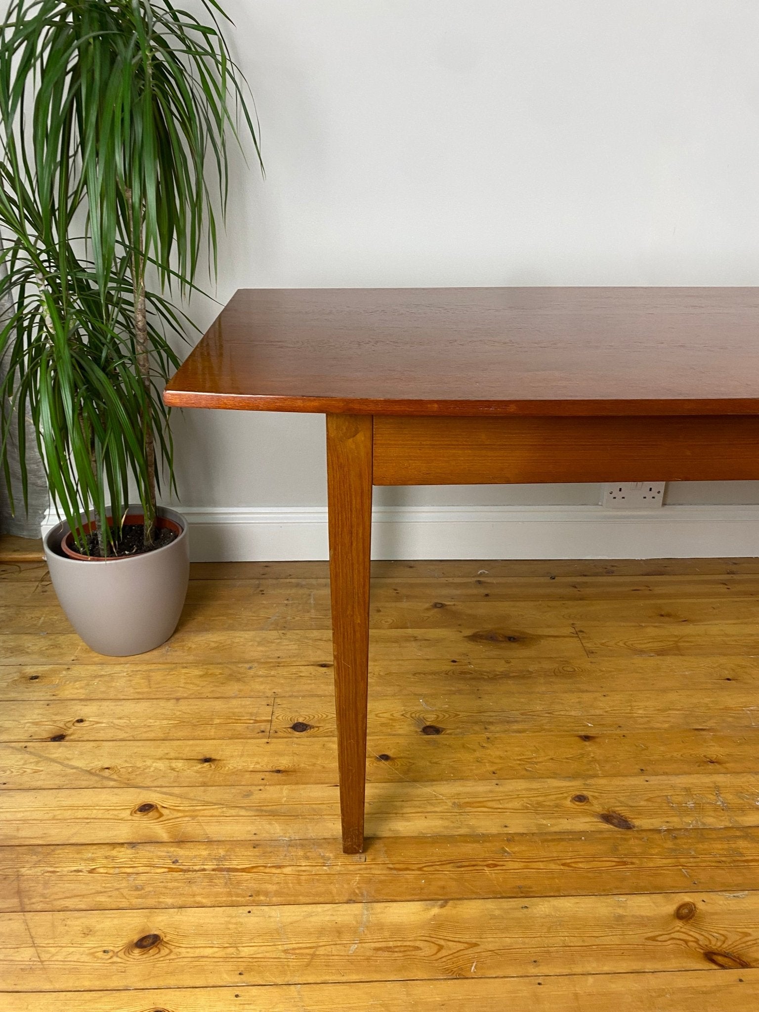 Vintage Danish Style Rounded Rectangle Dining Table - The Vintage Allure