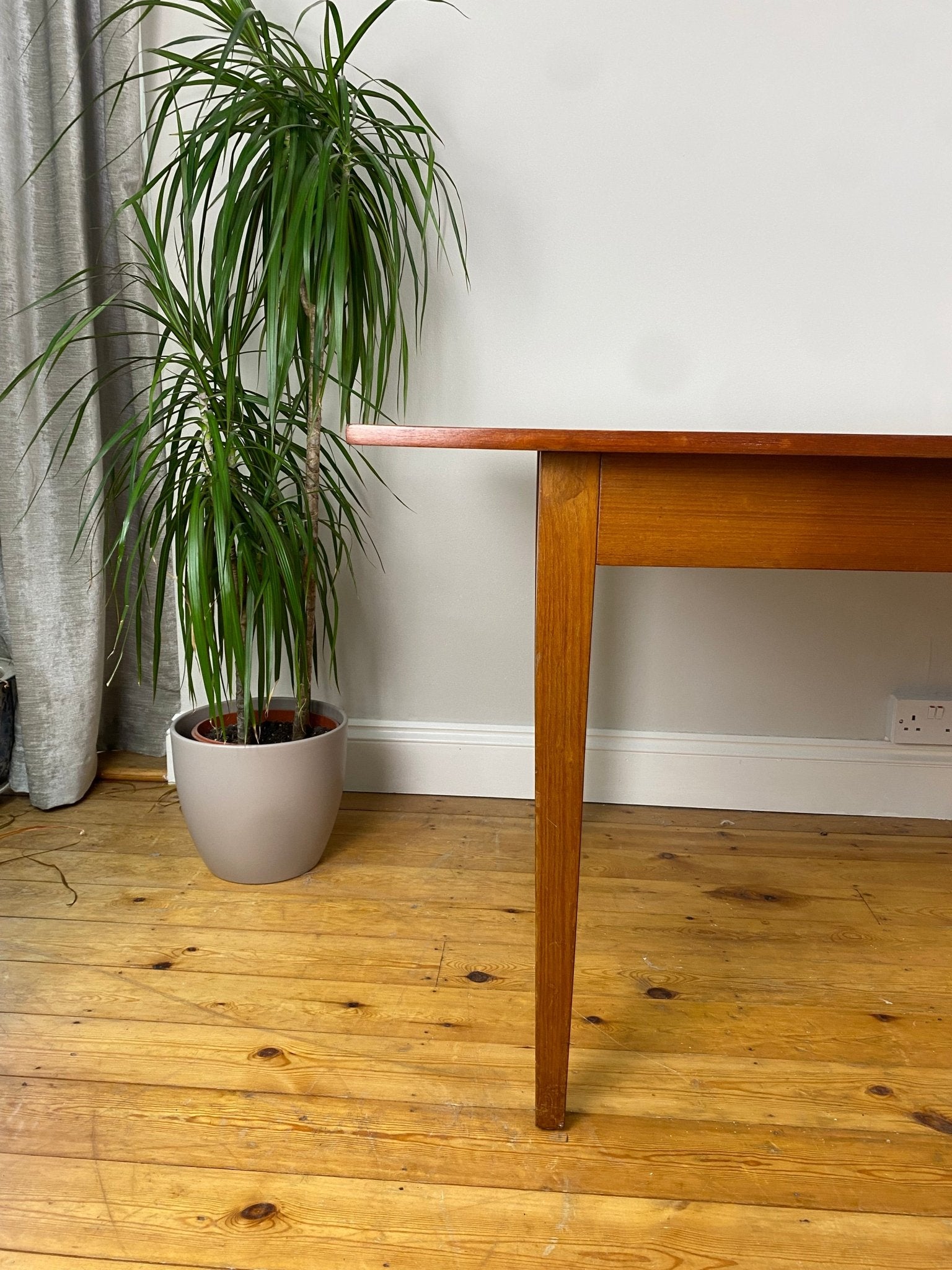 Vintage Danish Style Rounded Rectangle Dining Table - The Vintage Allure