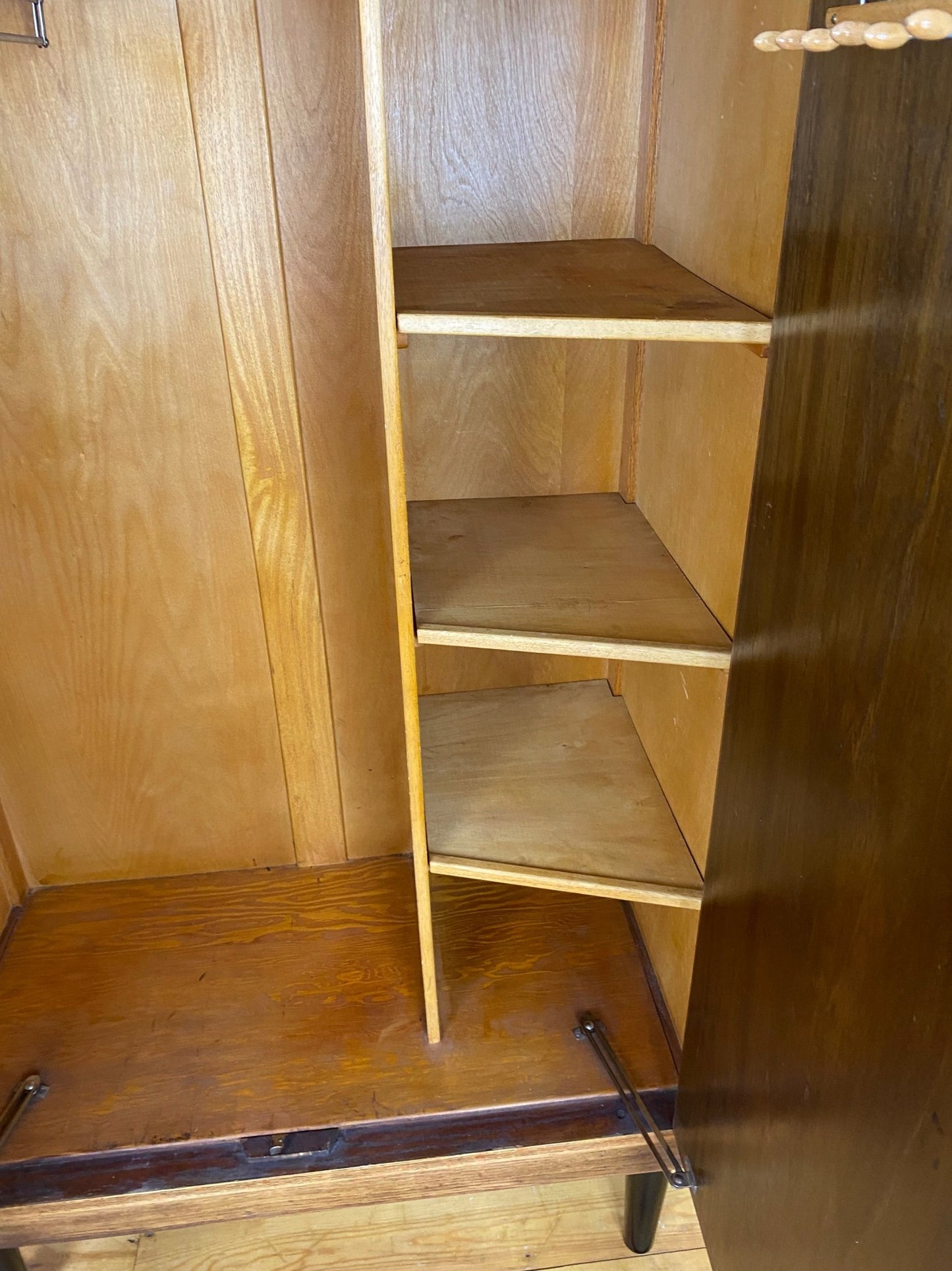 Vintage Gentleman Single Wardrobe Armoire - The Vintage Allure