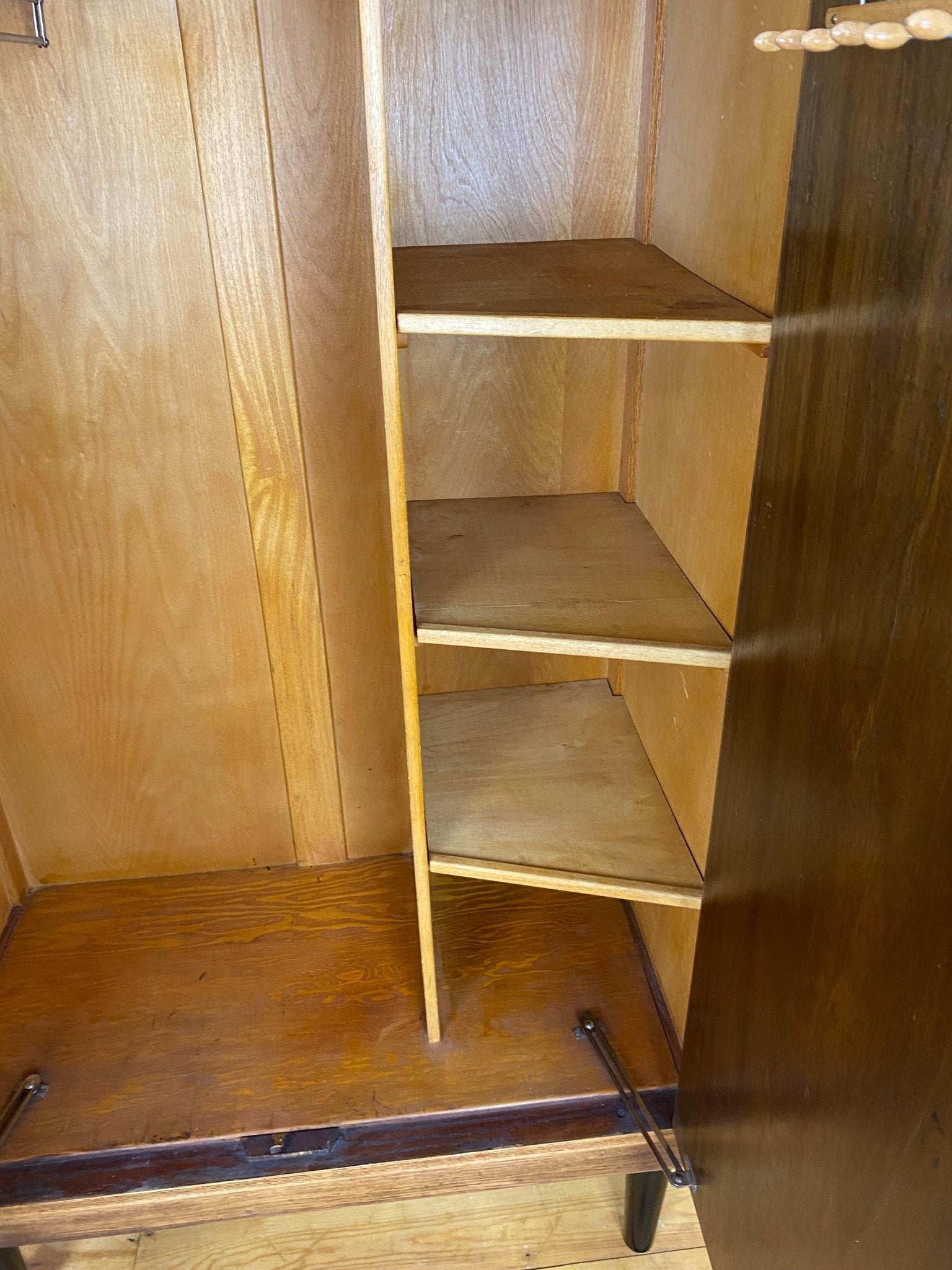 Vintage Gentleman Single Wardrobe Armoire - The Vintage Allure