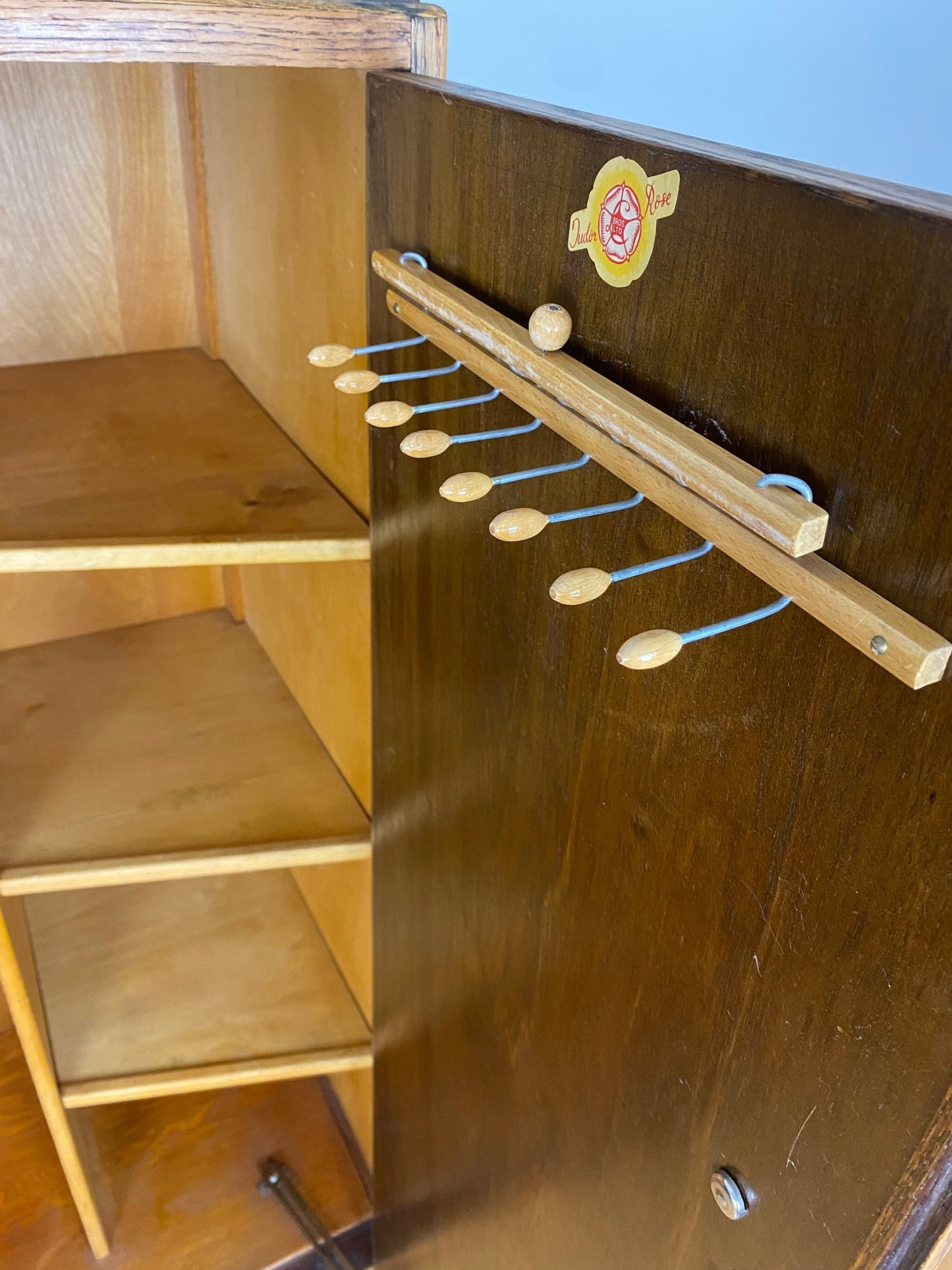 Vintage Gentleman Single Wardrobe Armoire - The Vintage Allure