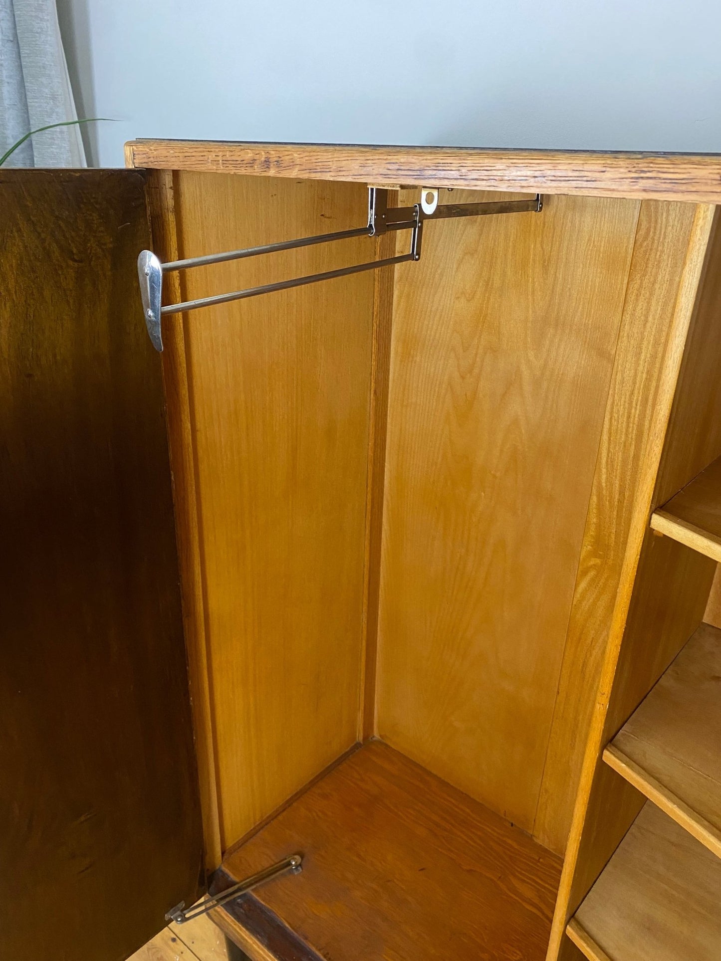 Vintage Gentleman Single Wardrobe Armoire - The Vintage Allure