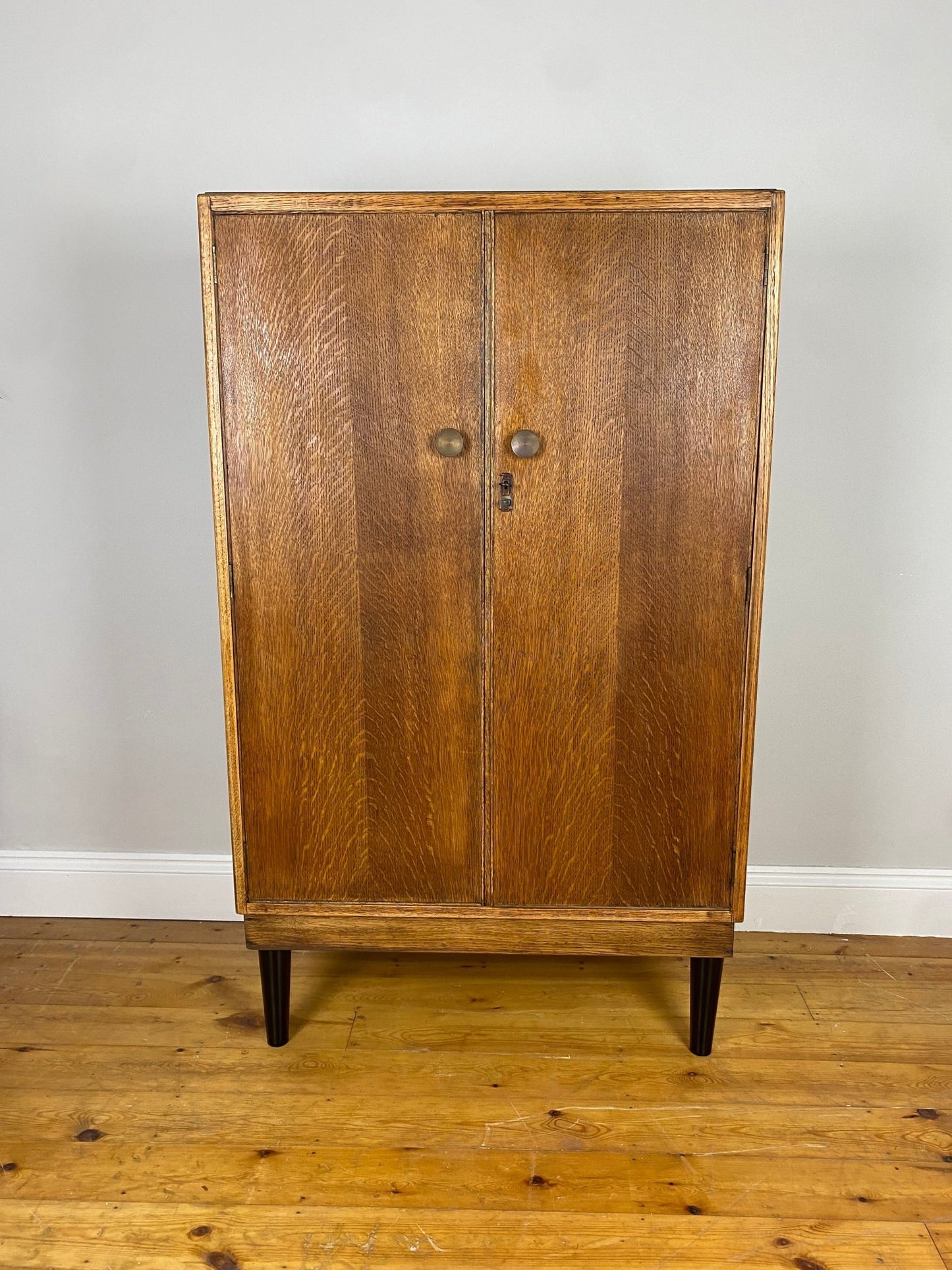 Vintage Gentleman Single Wardrobe Armoire - The Vintage Allure