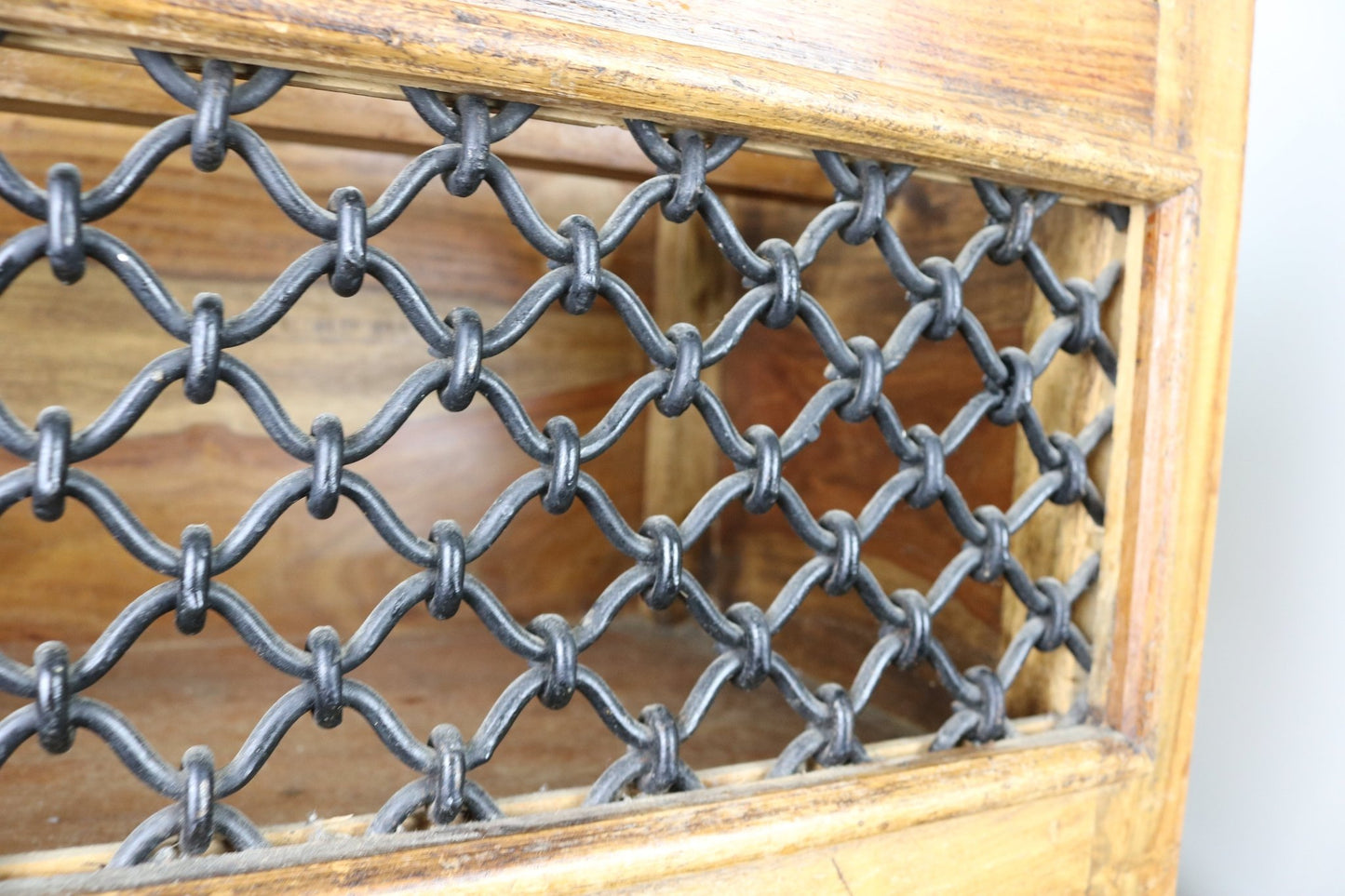 Vintage Indian Hardwood Magazine Rack - The Vintage Allure