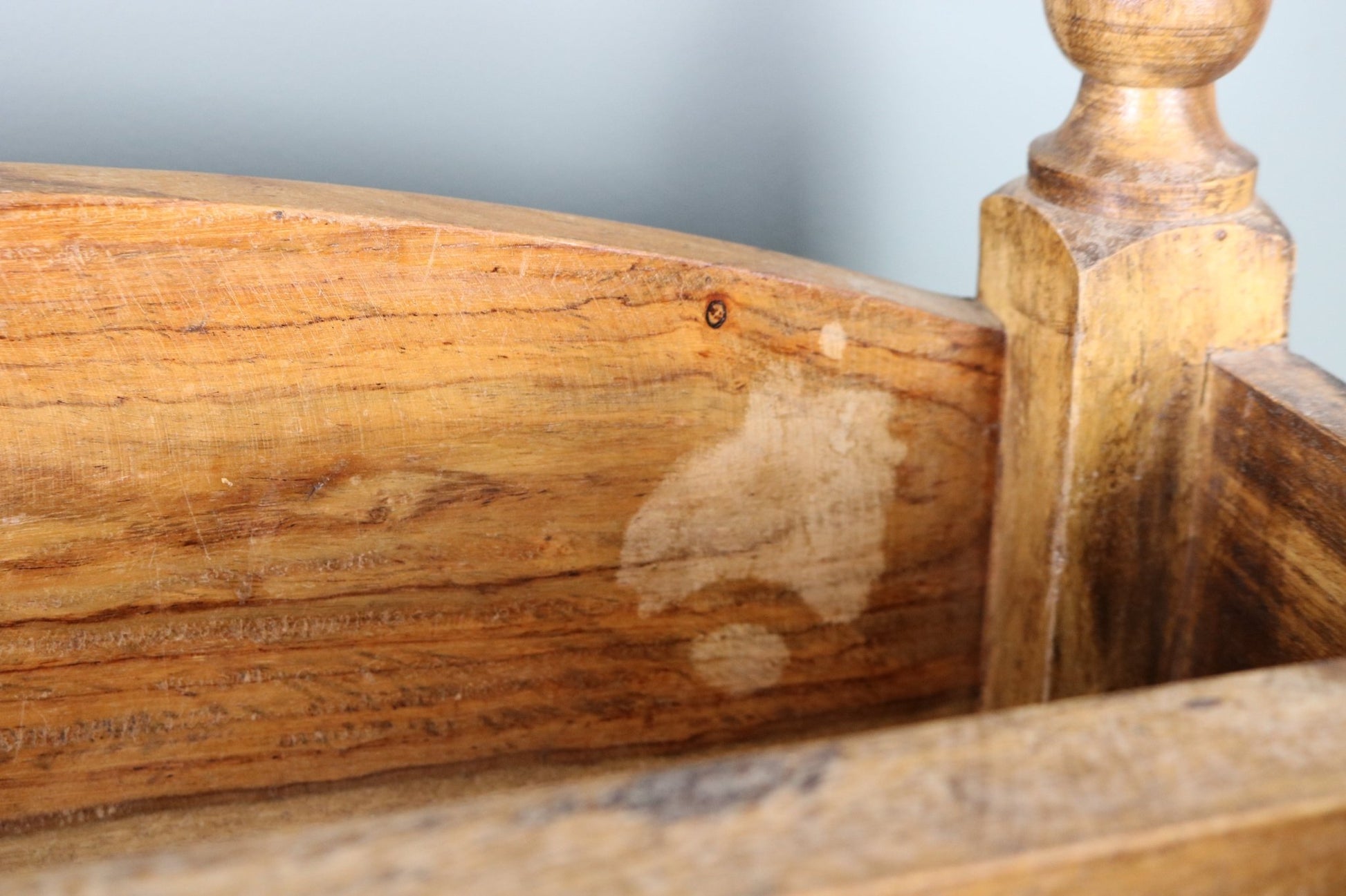 Vintage Indian Hardwood Magazine Rack - The Vintage Allure